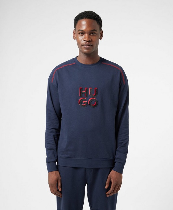 HUGO Loungewear Monogram Logo Crewneck Sweatshirt