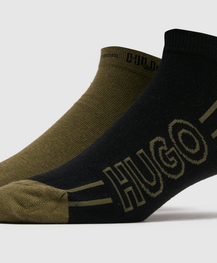 HUGO 2 Pack Logo Stripe Socks
