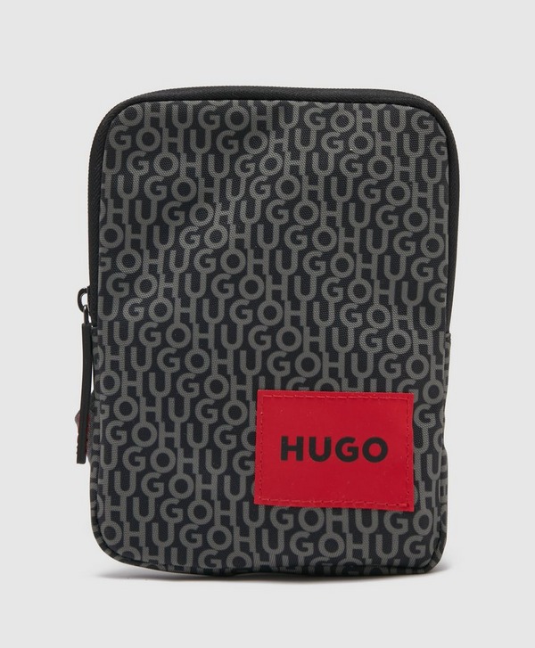 HUGO All Over Print Patch Crossbody Bag