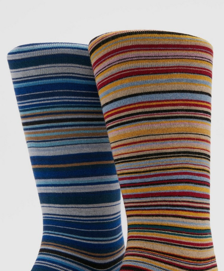 PS Paul Smith 2 Pack Multi Stripe Socks