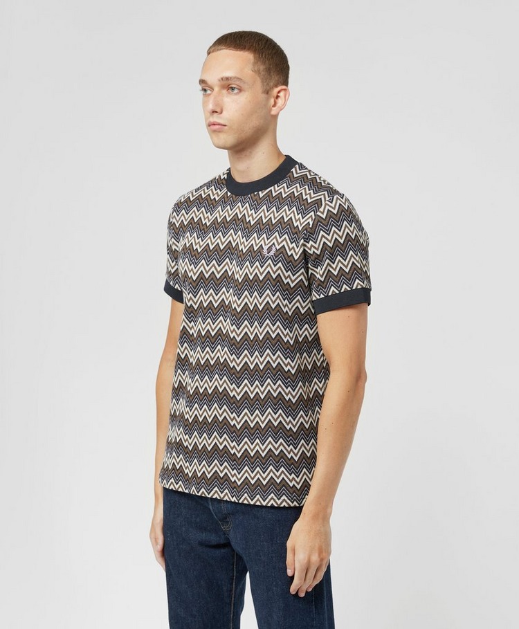 Fred Perry Jacquard Zig Zag T-Shirt - Exclusive