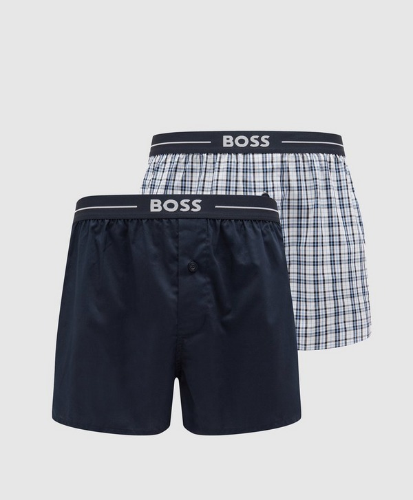 BOSS 2 Pack Woven Boxer Shorts