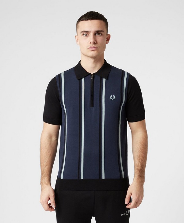 Fred Perry Stripe Knit Polo Shirt