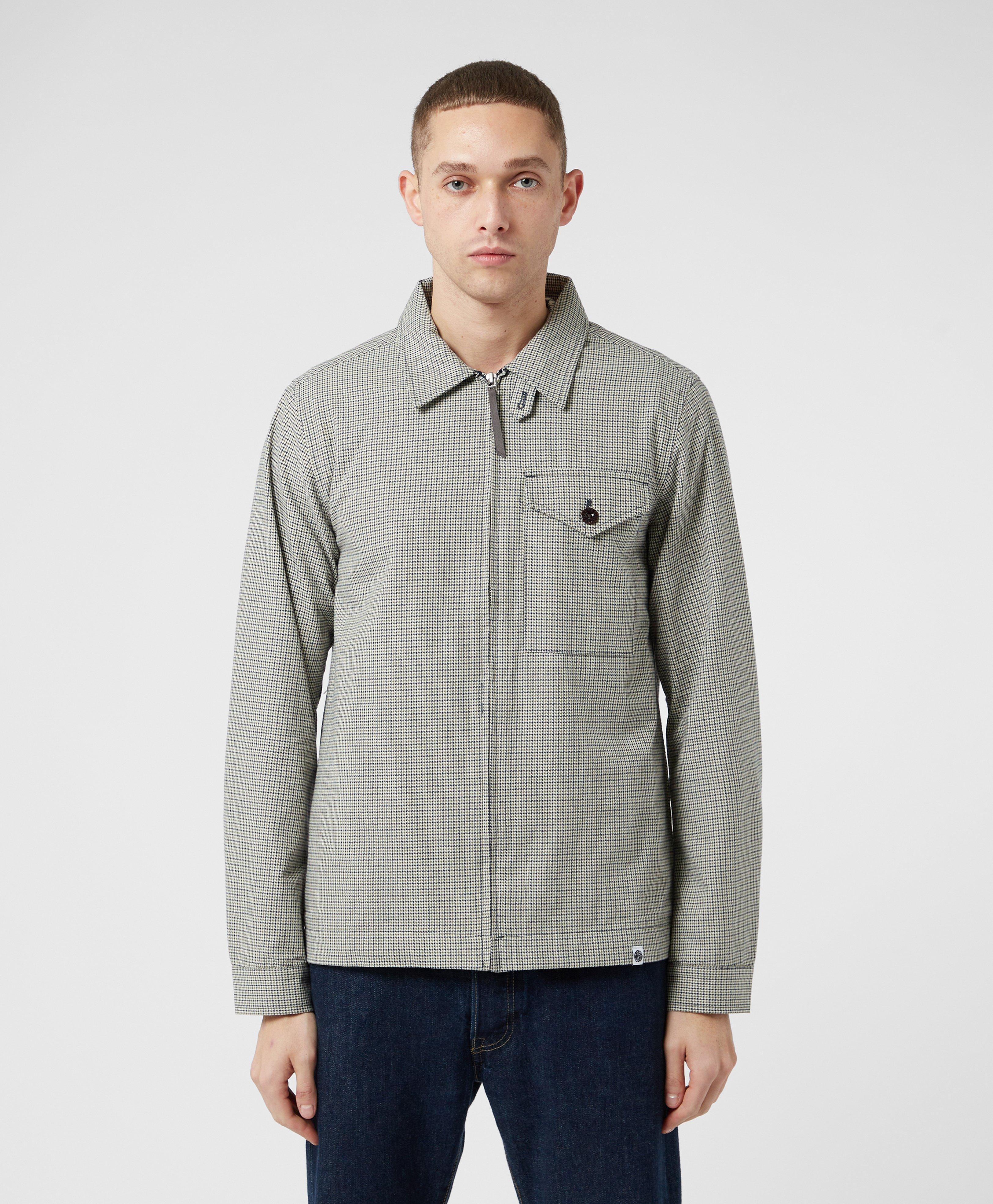 houndstooth overshirt