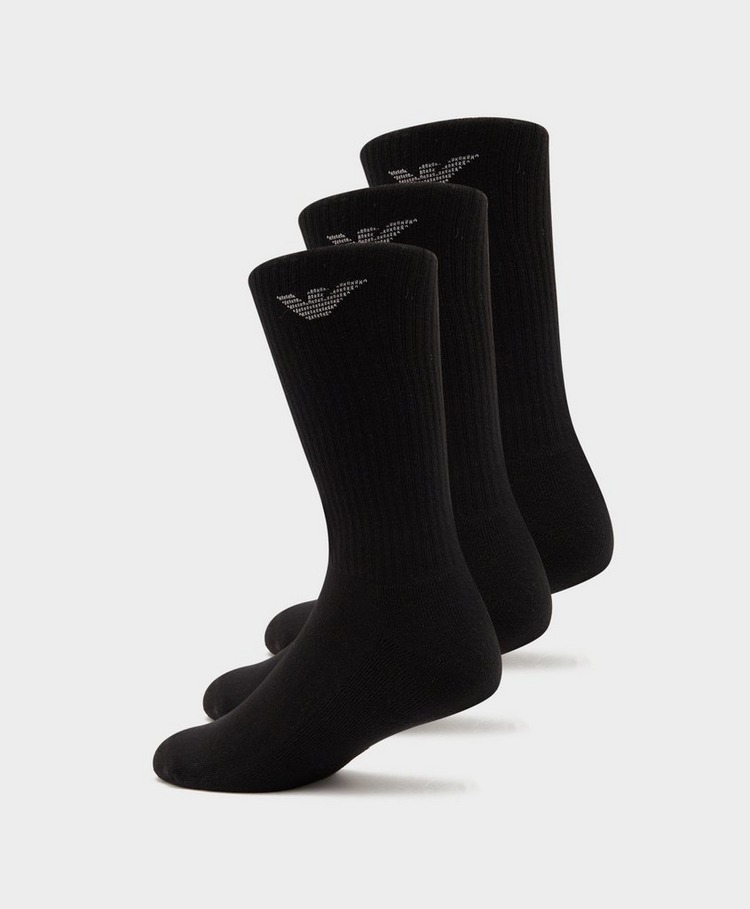 Emporio Armani Loungewear 3 Pack Core Logo Socks
