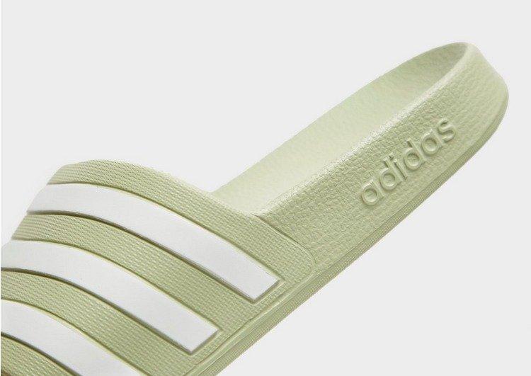 Dames groene adidas badslippers