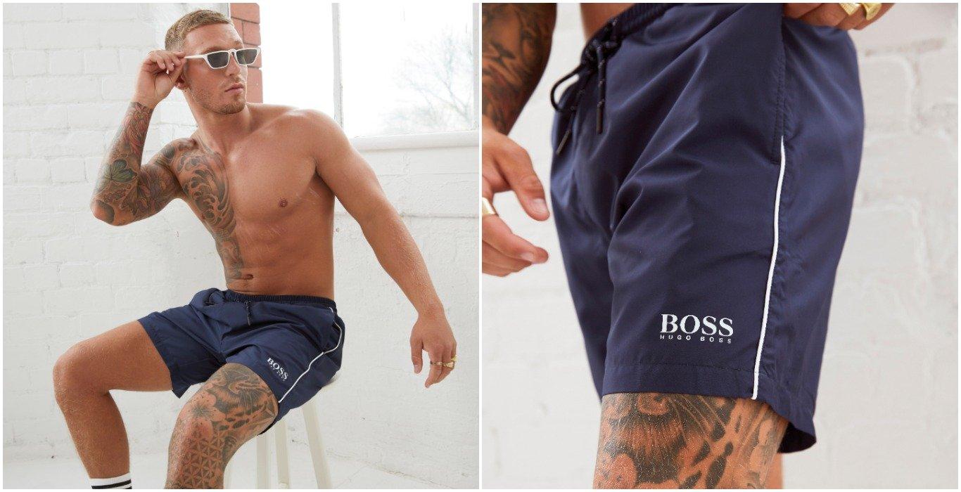 calções de banho hugo boss homem