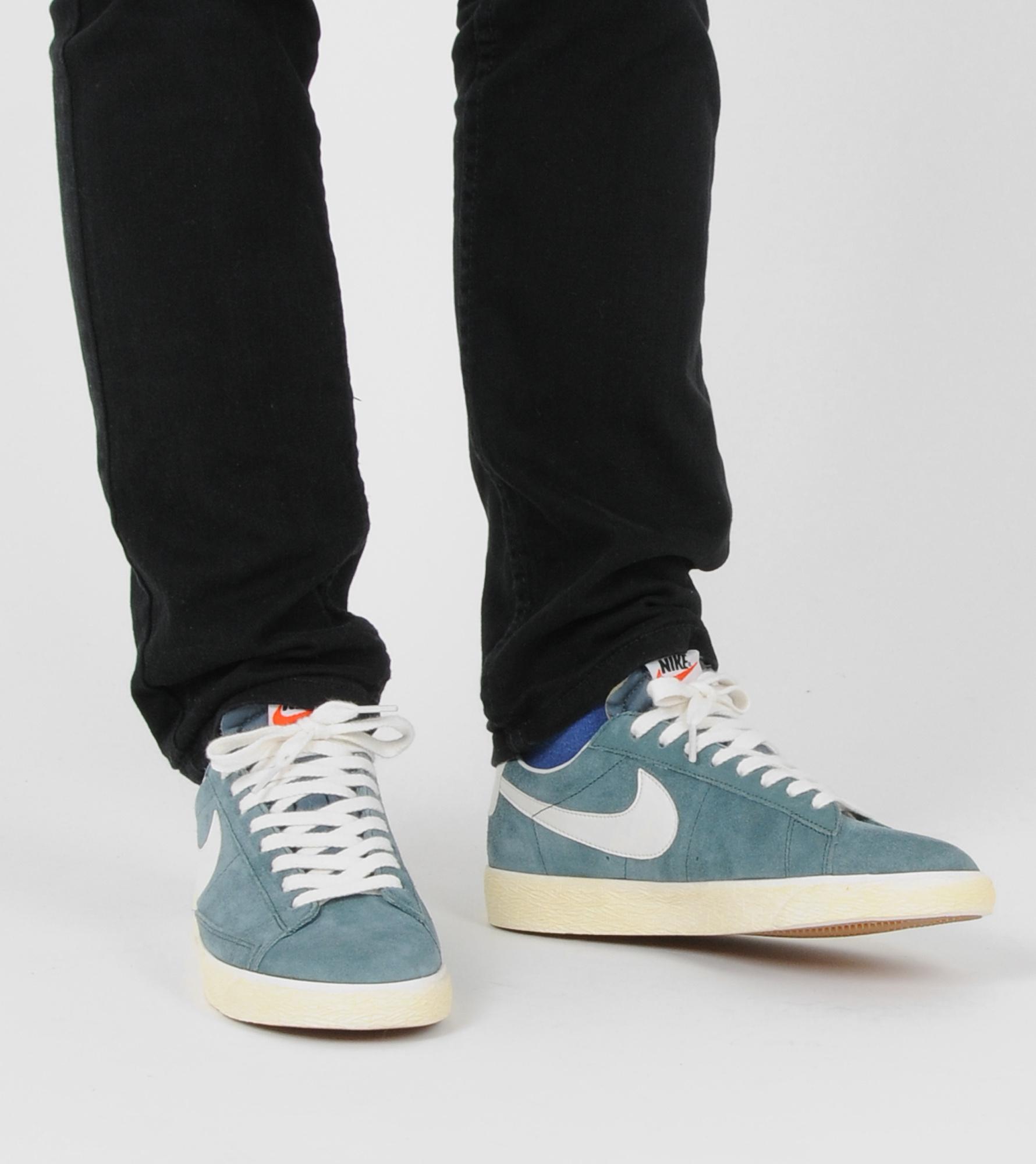 nike blazer low grey suede