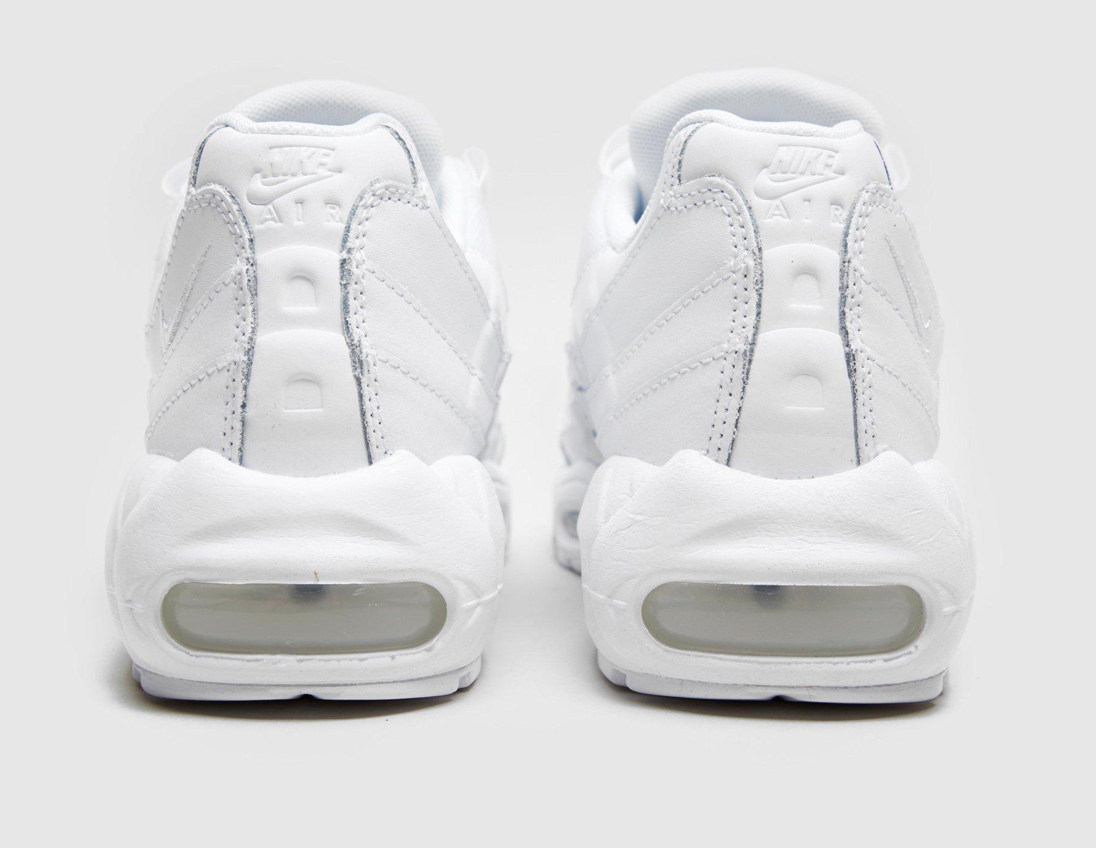 nike air max 95 all white womens