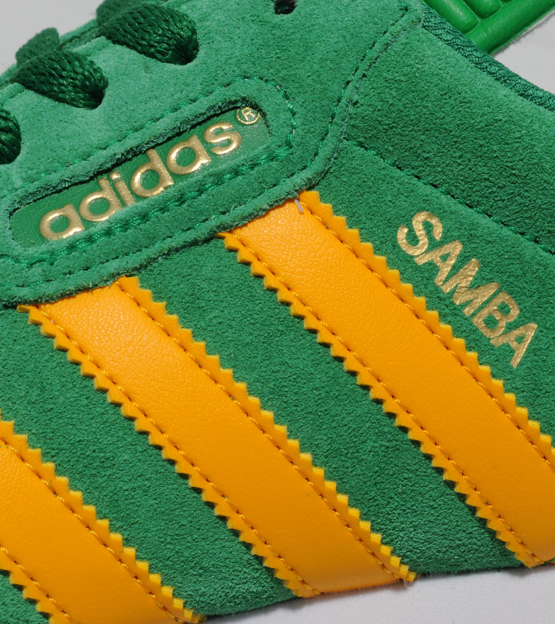 adidas samba super green yellow