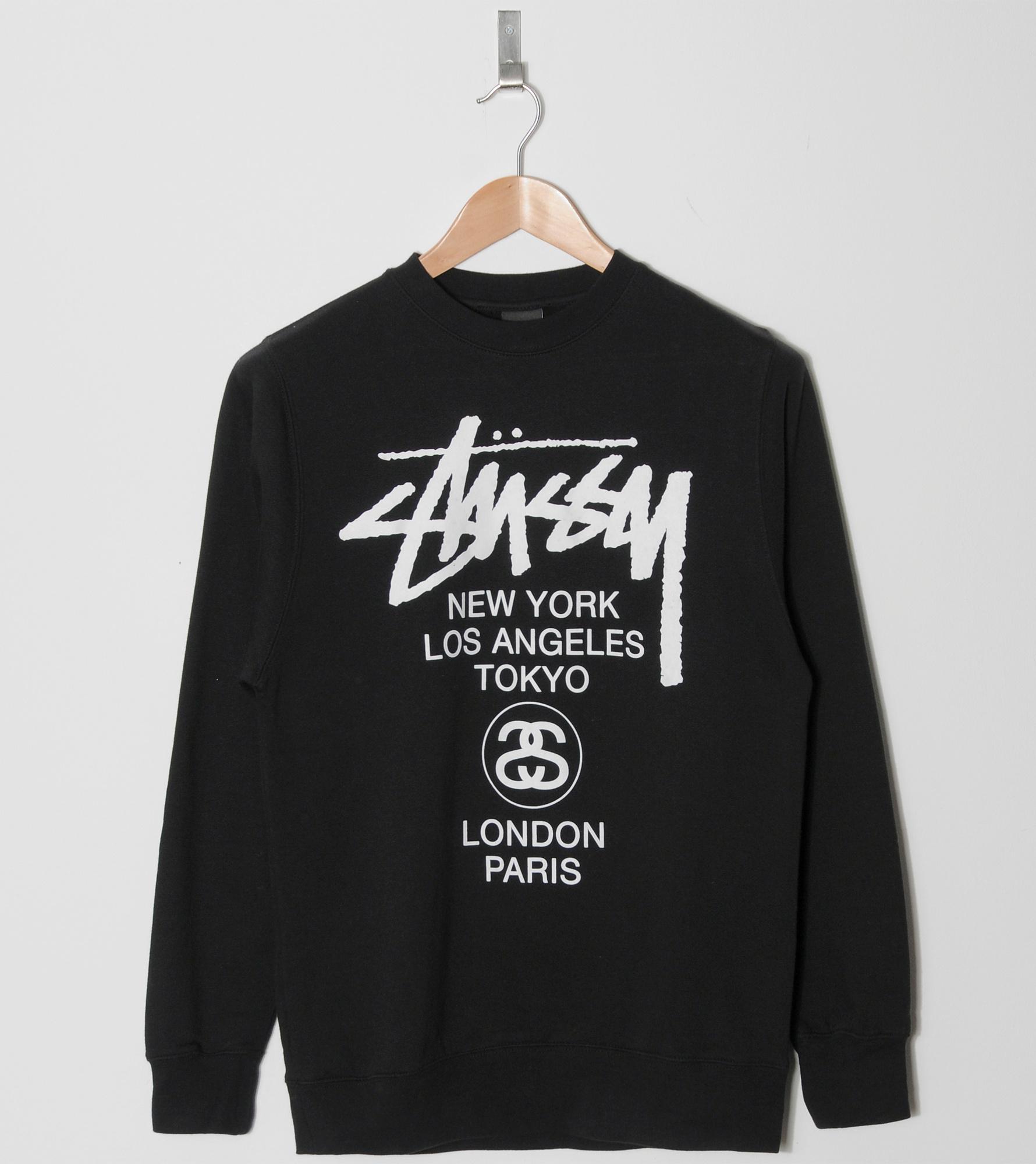 stussy world tour sweatshirt