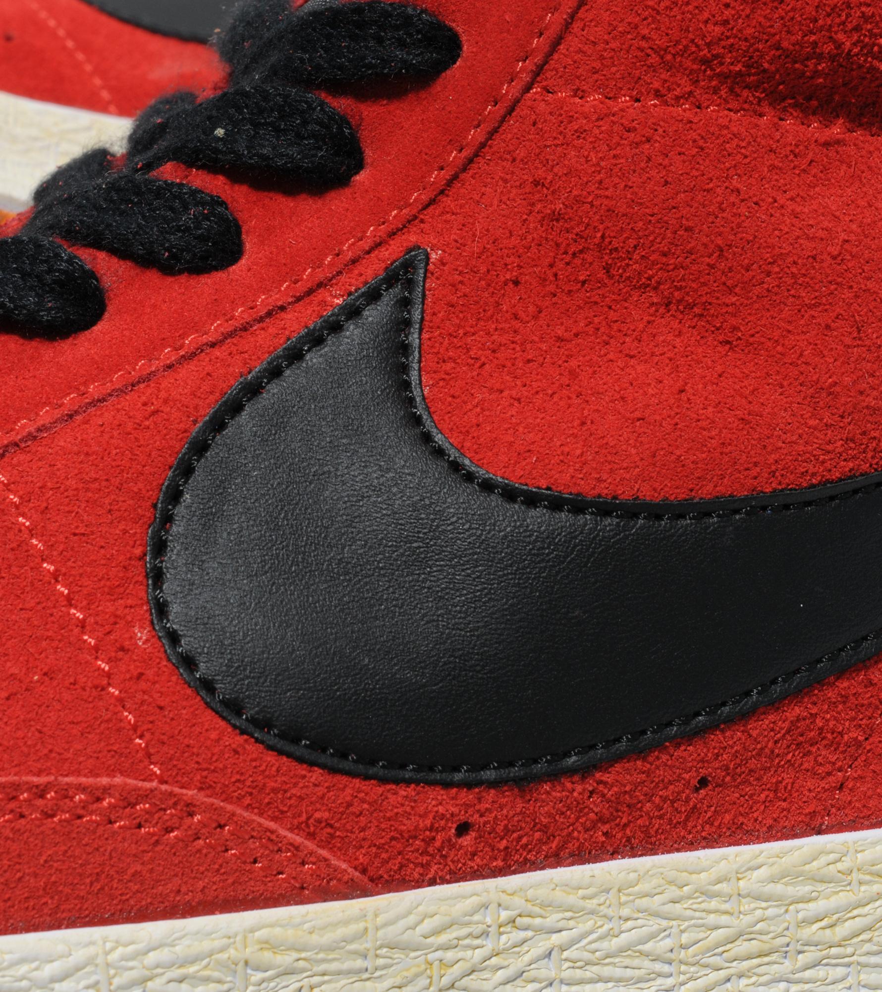 nike blazer hi suede vintage red