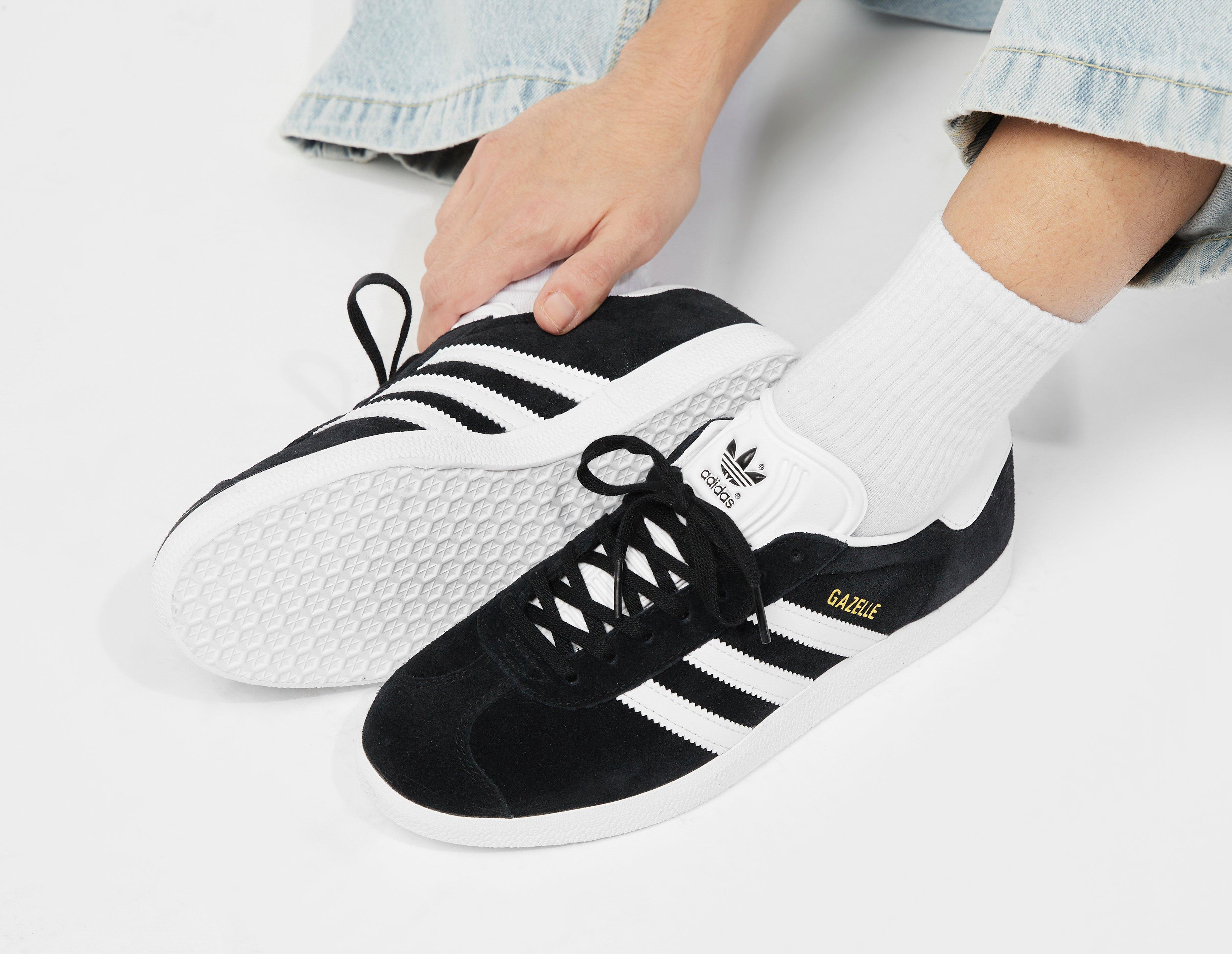 Adidas gazelle womens shop black and white