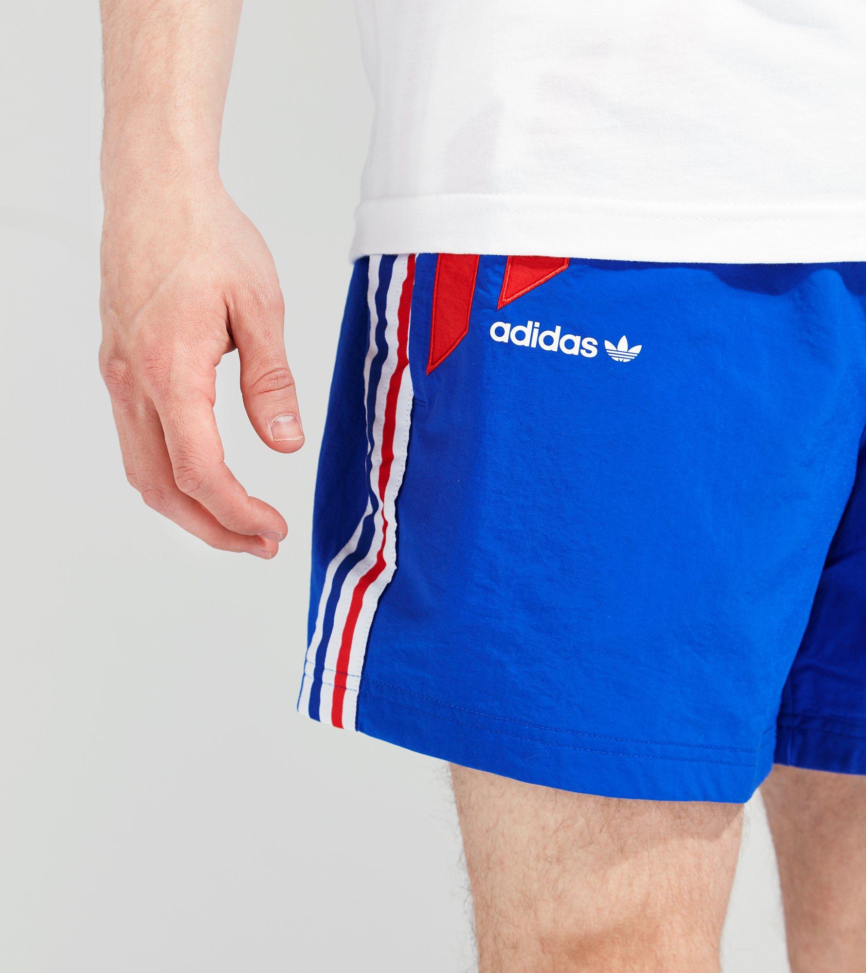 adidas tri colour shorts