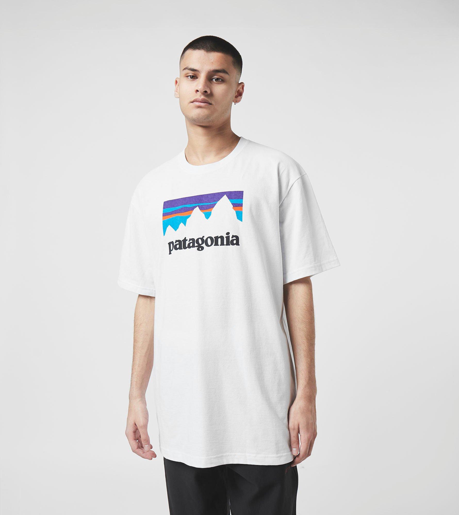 patagonia shop sticker t shirt