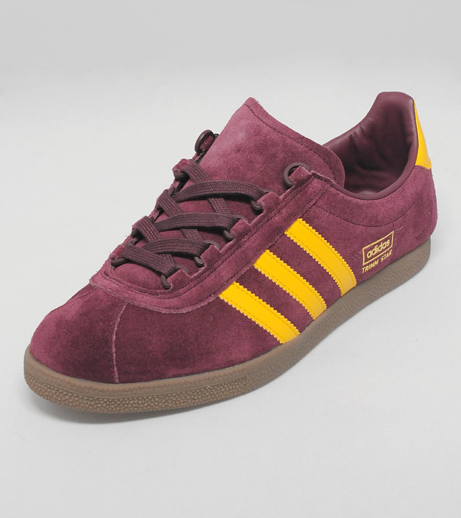 adidas trimm star burgundy