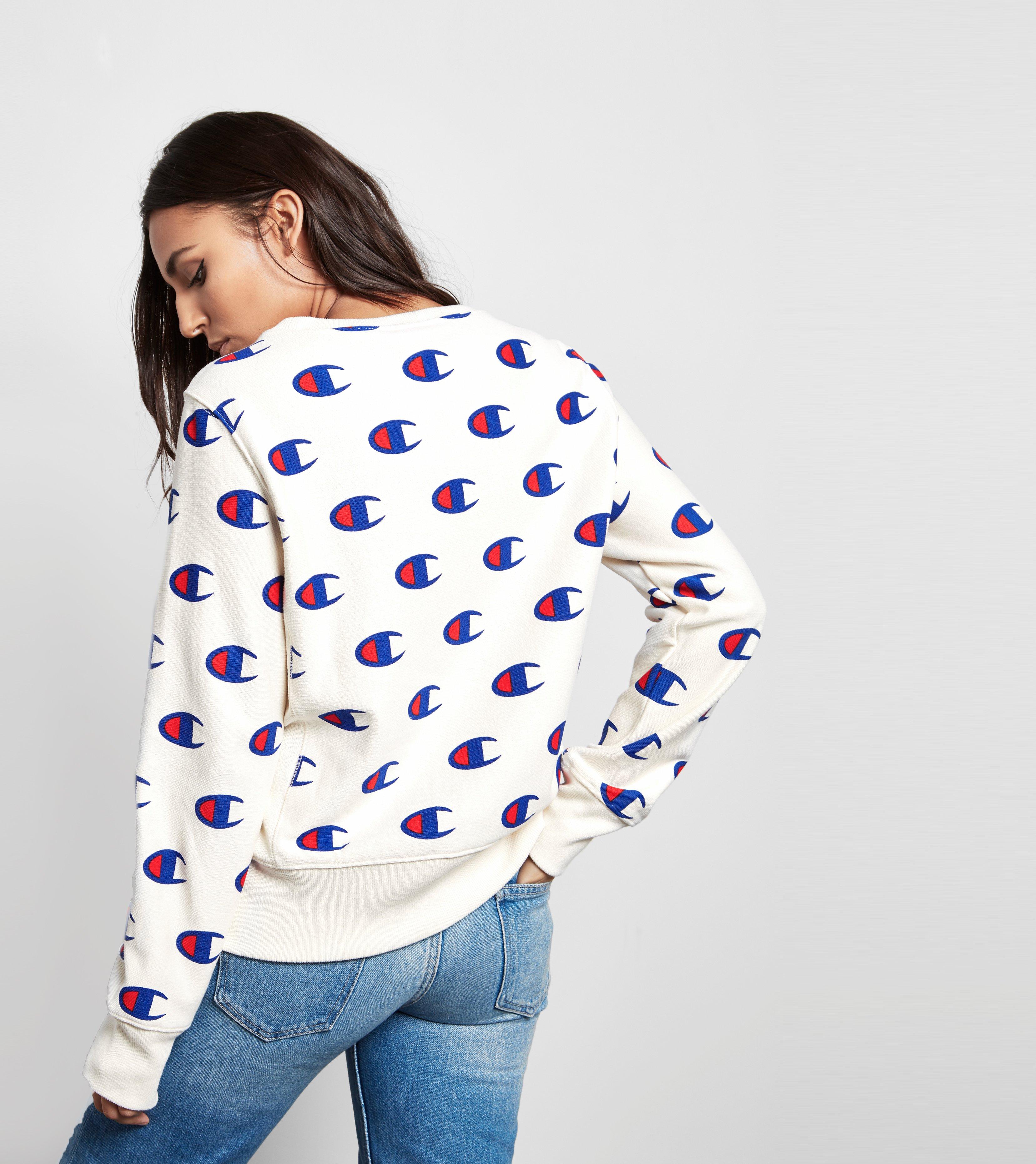 champion aop crew sweatshirt