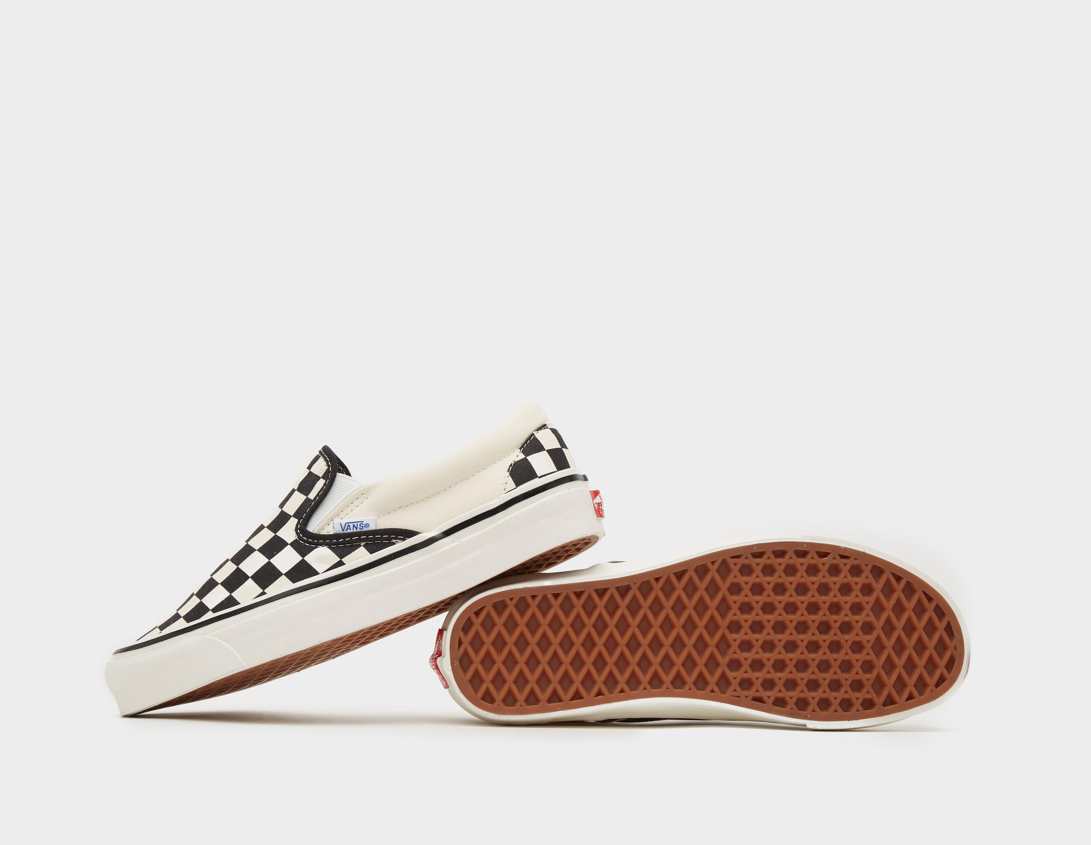 womens vans checkerboard slip on