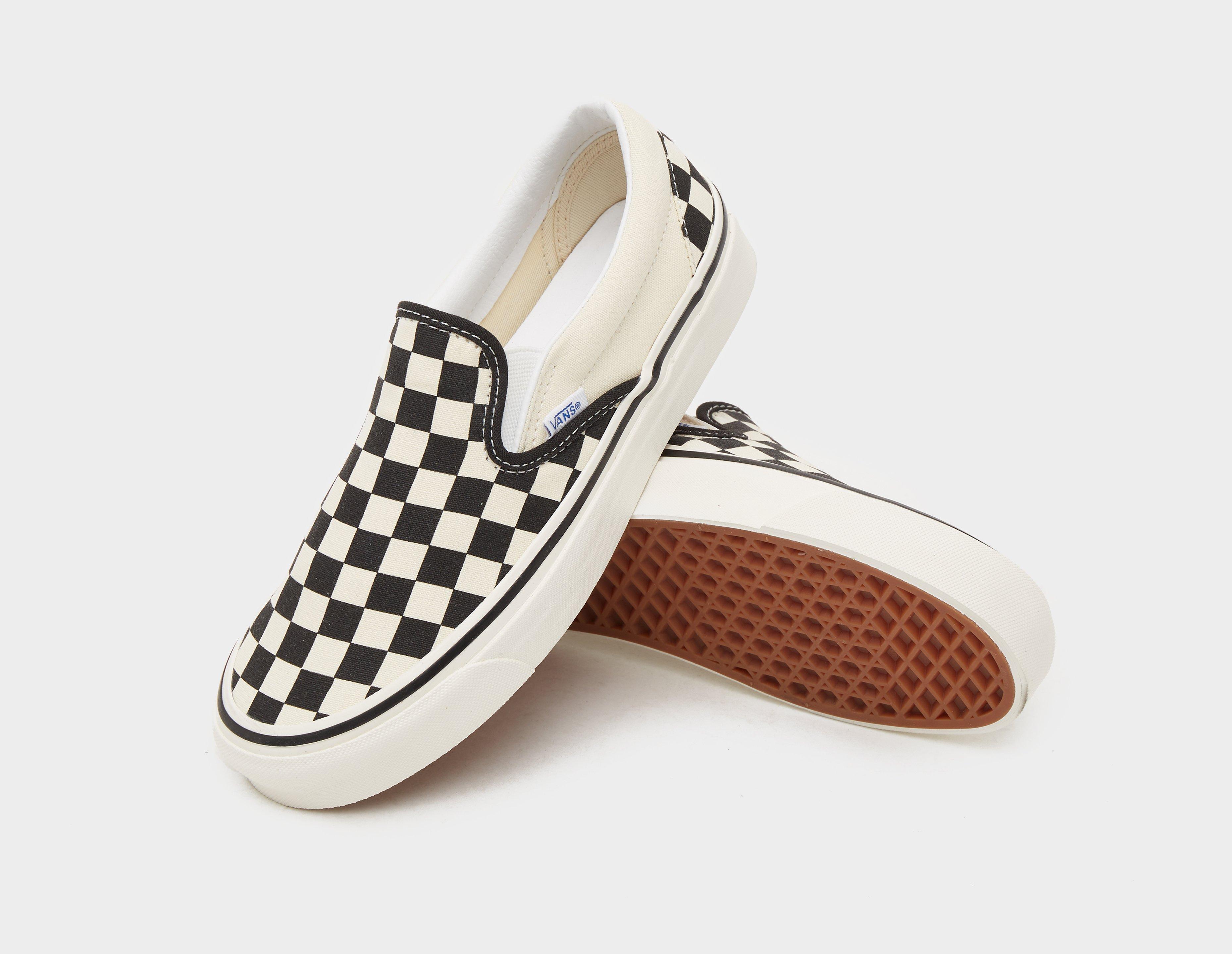 vans checkerboard slip-on mujer