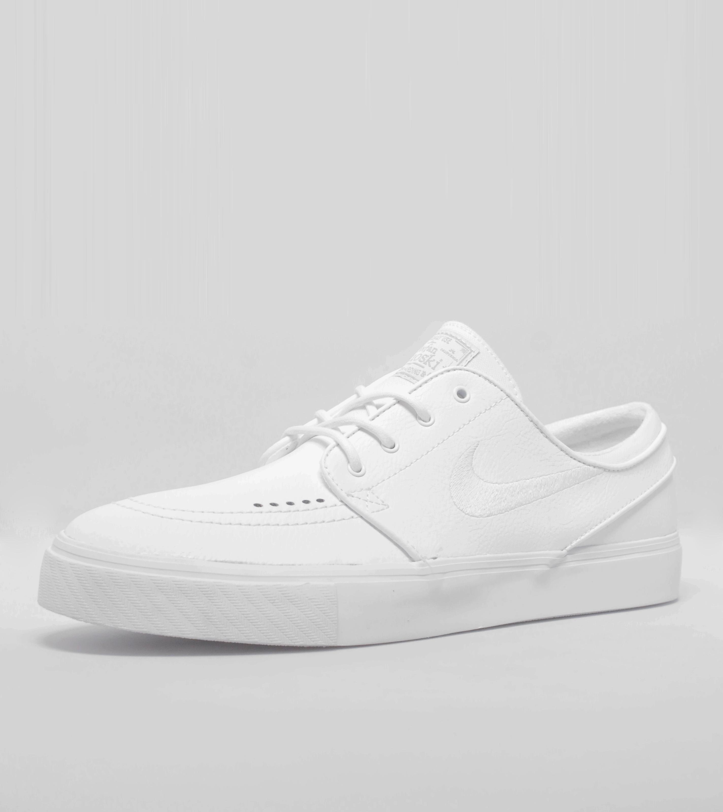 white leather janoski