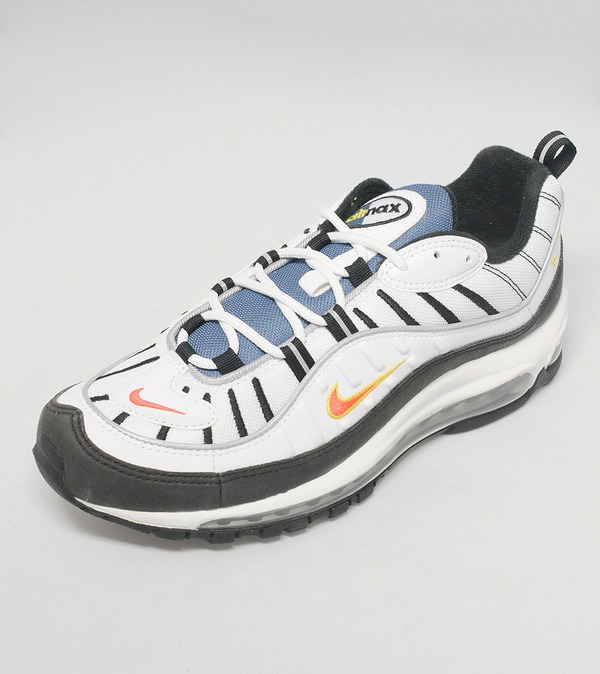 nike air max 98 og white & team orange nike air max 98 og white & team orange
