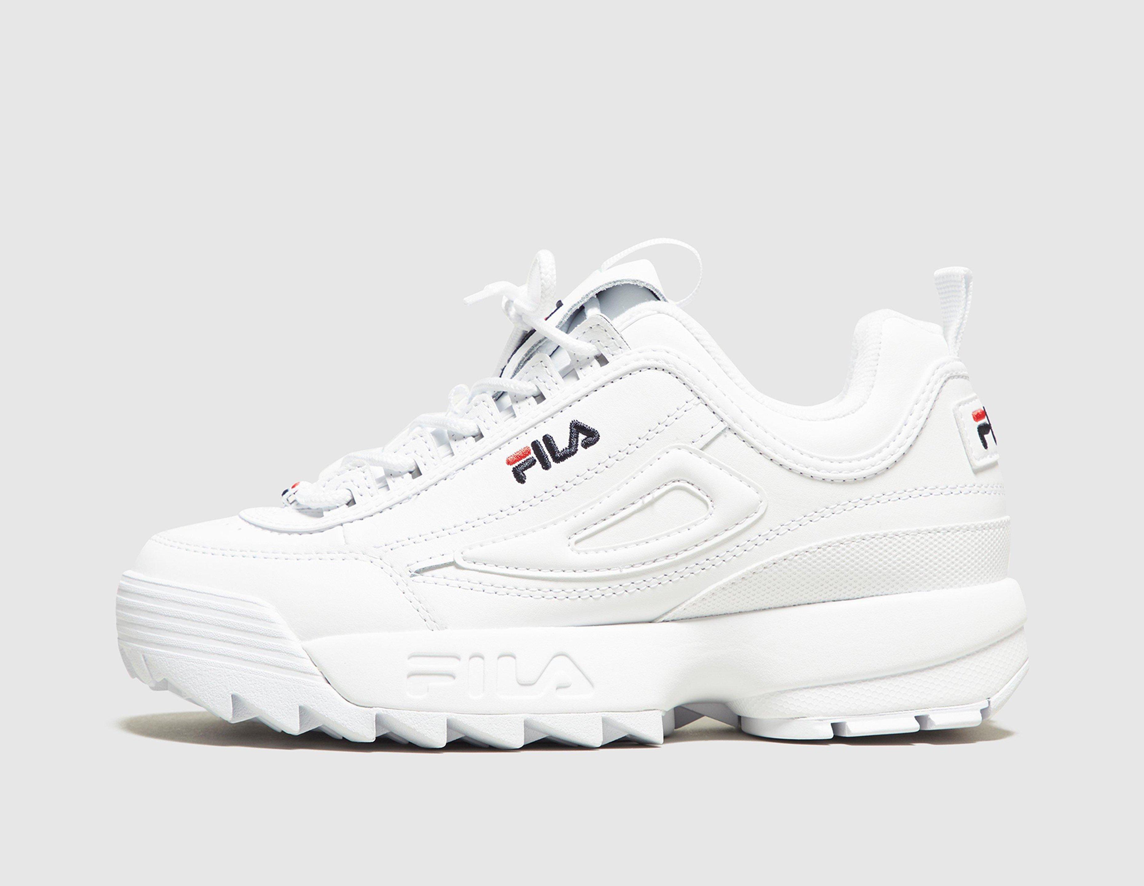 white fila disruptor women's