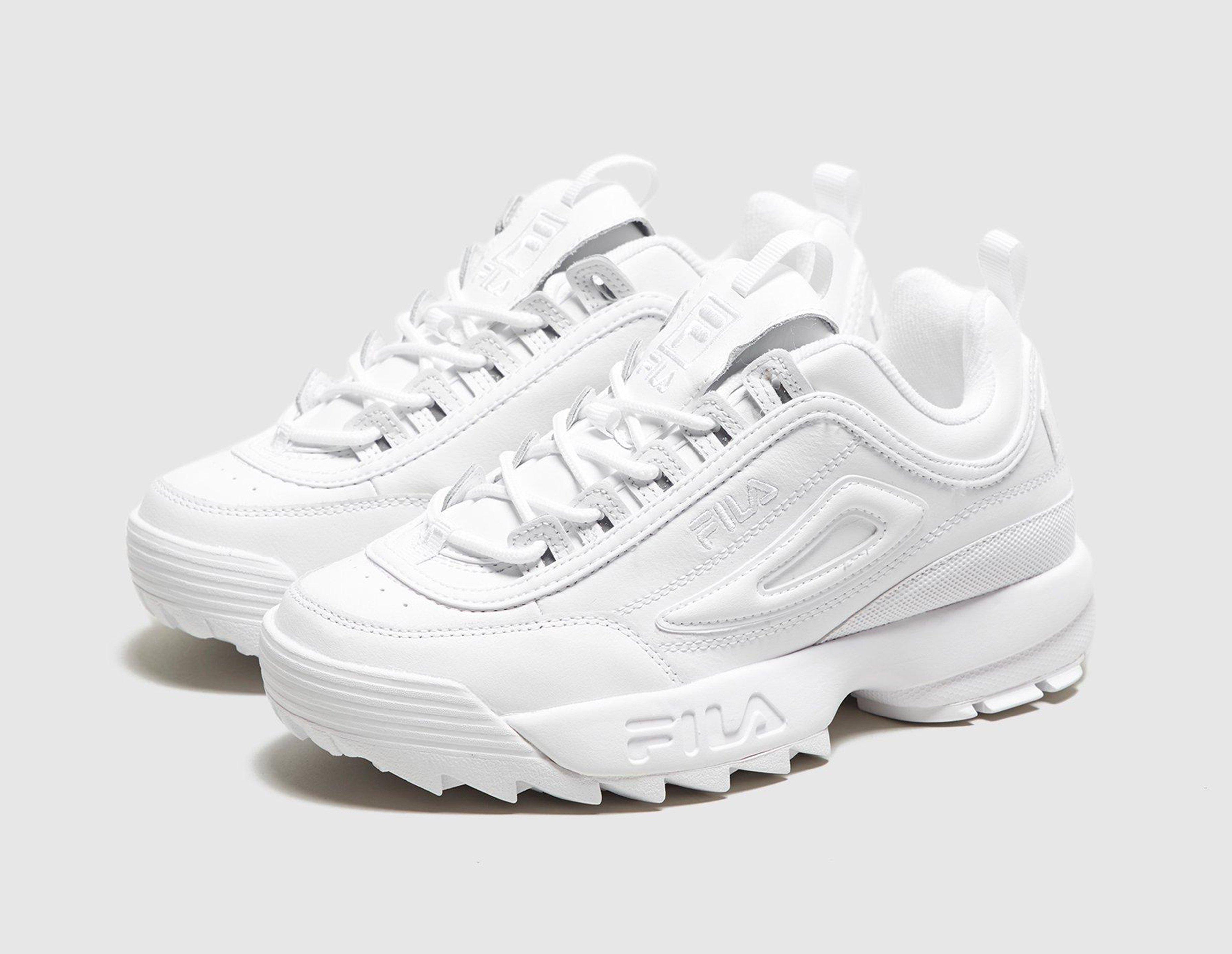 fila disruptor tutte bianche