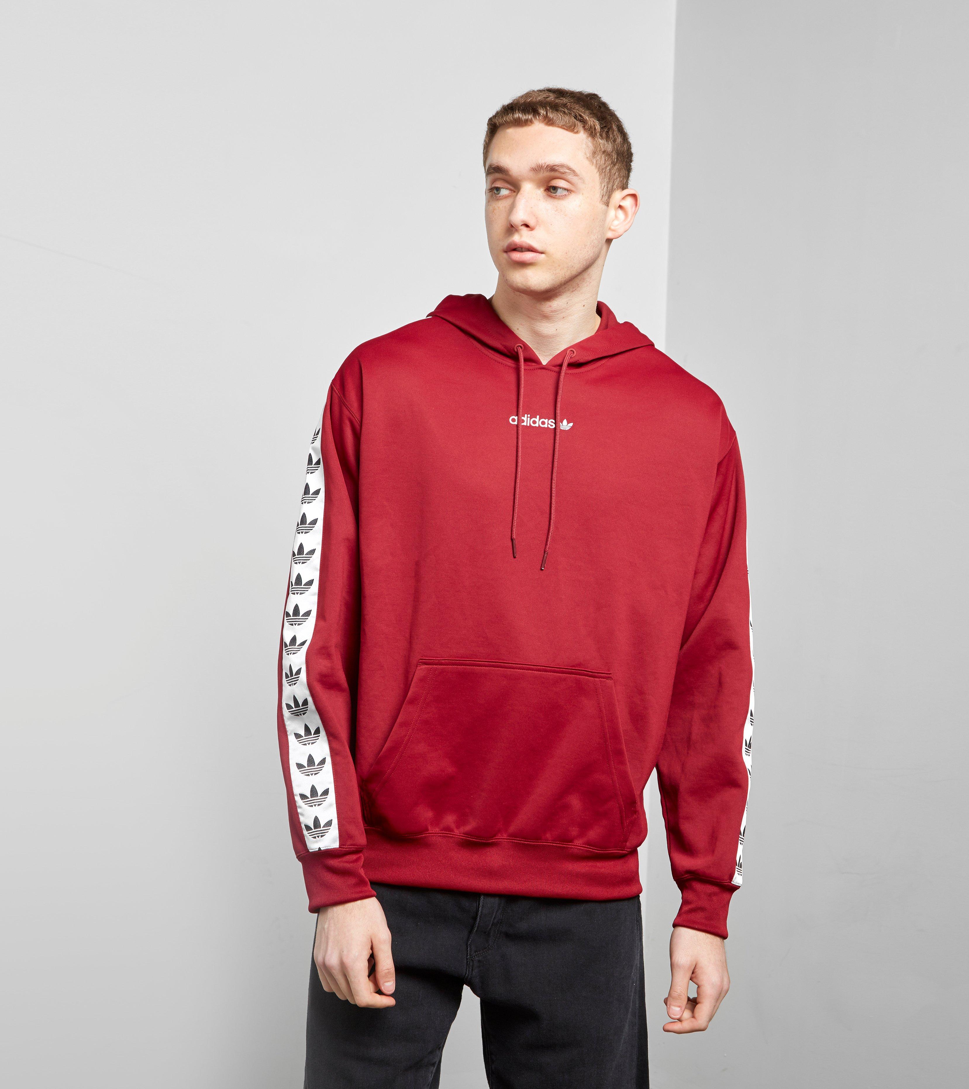 adidas tnt tape hoodie red