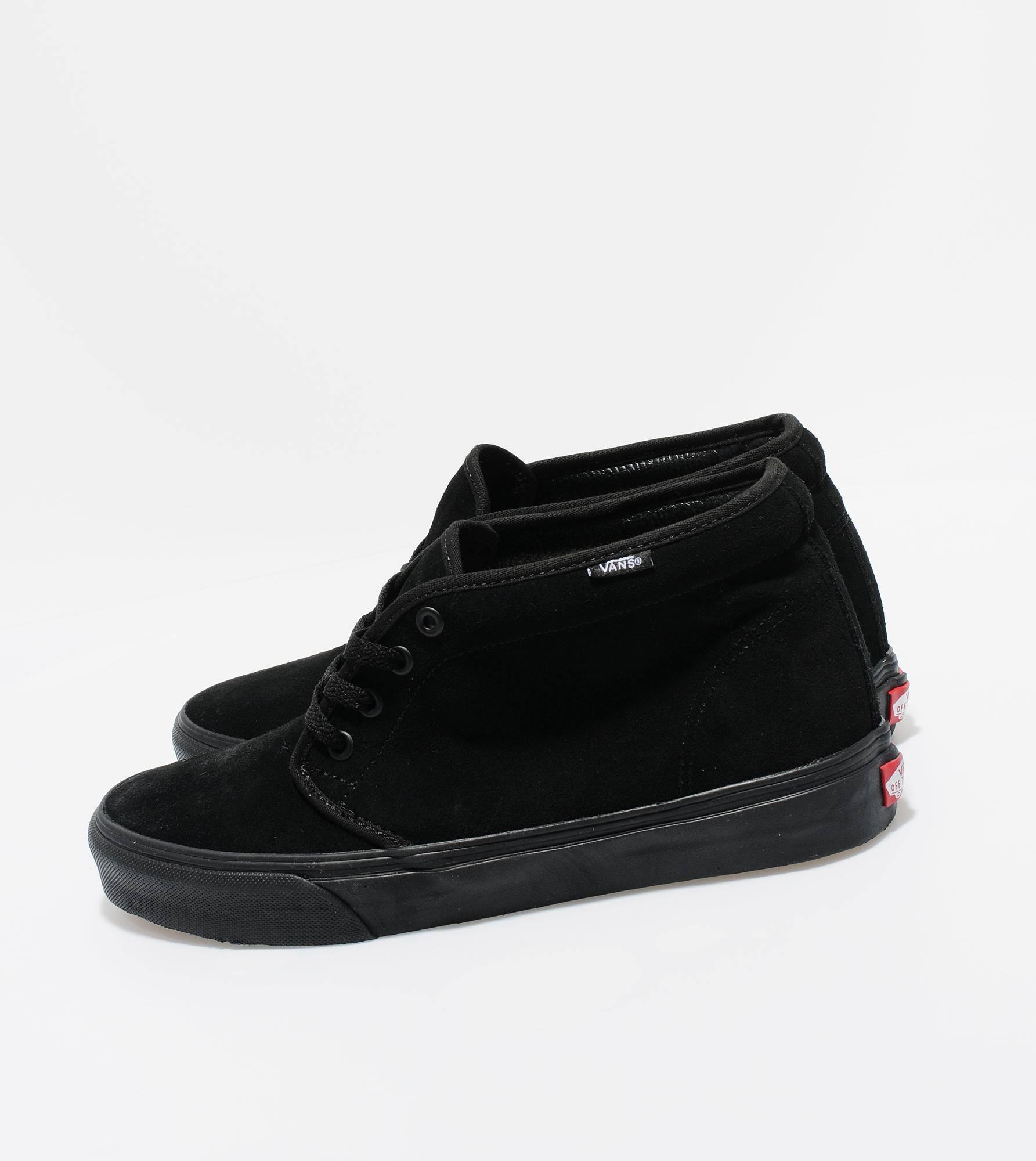 vans chukka boot black suede