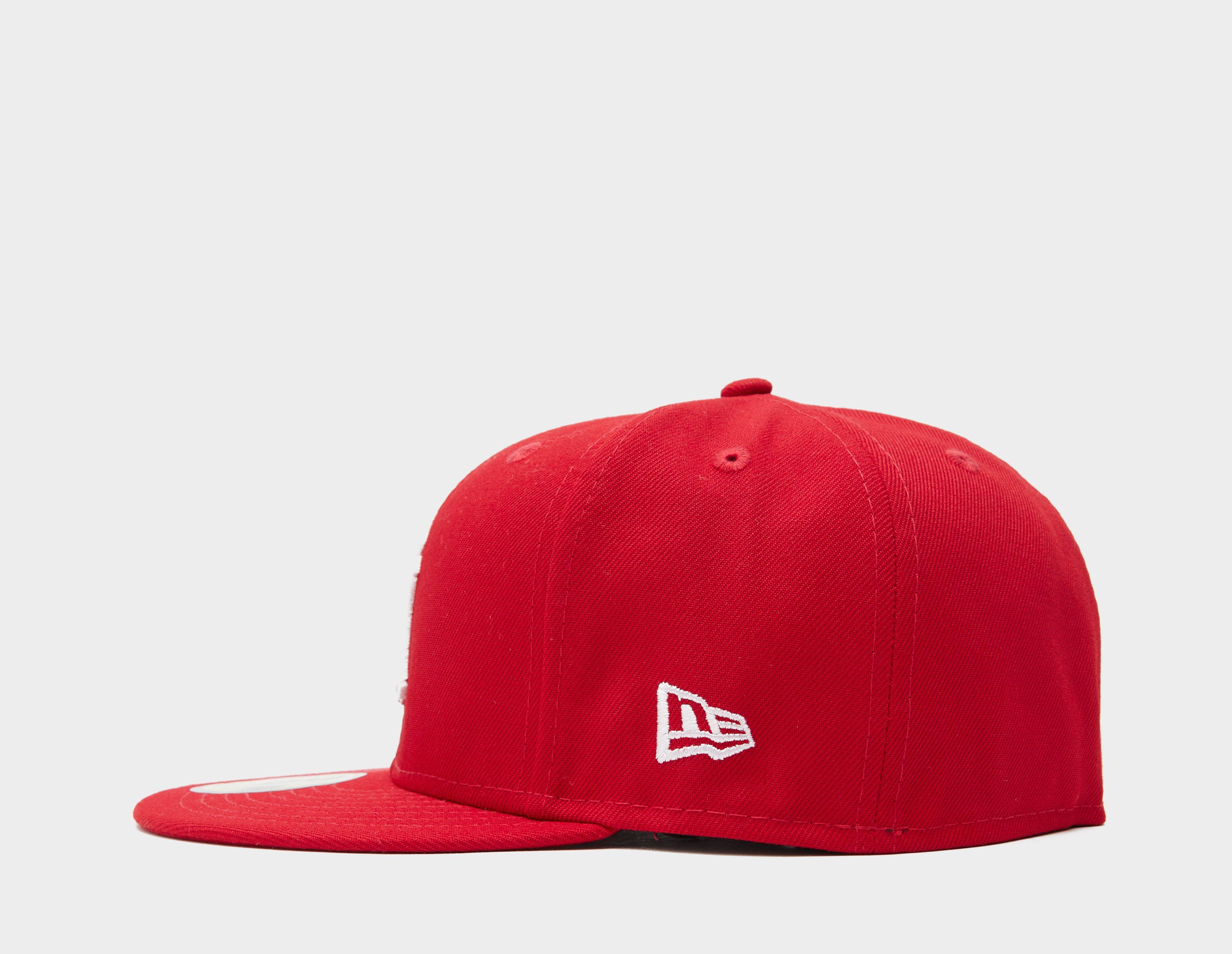 red new era la hats
