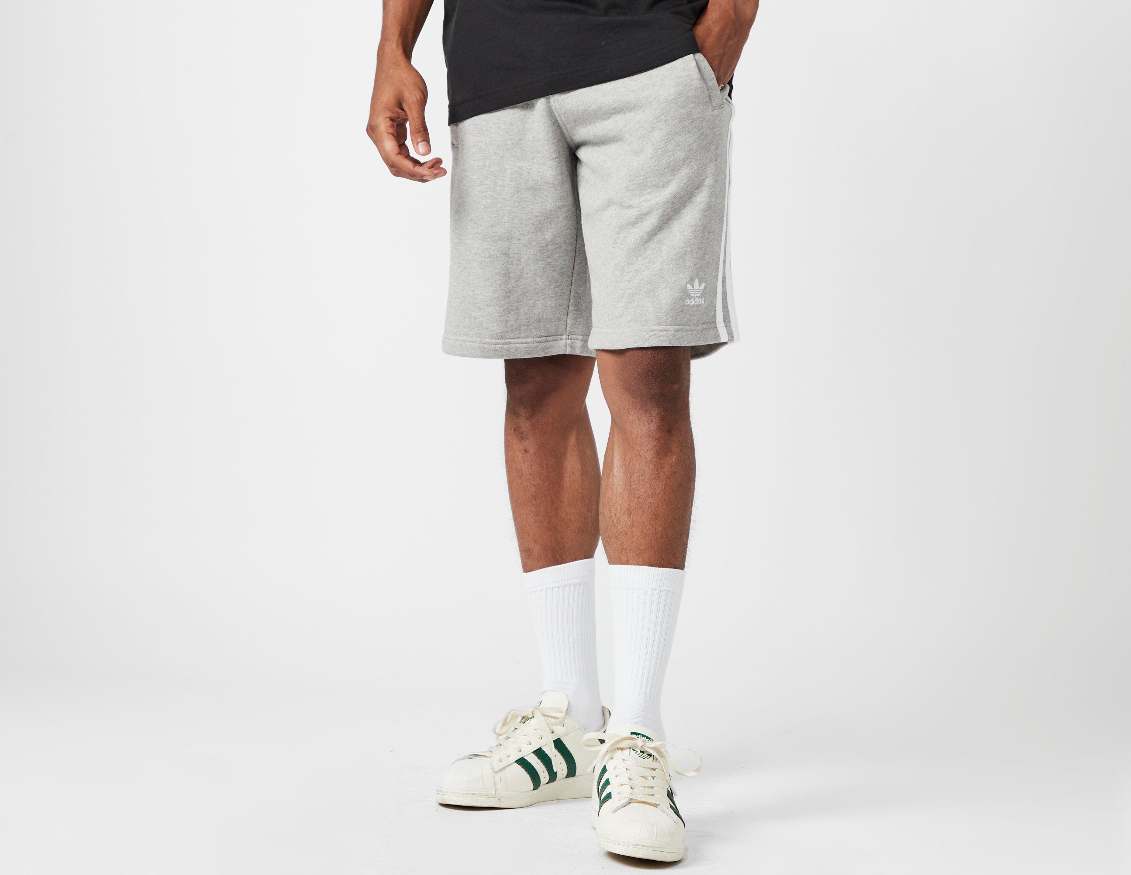 adidas fleece shorts grey