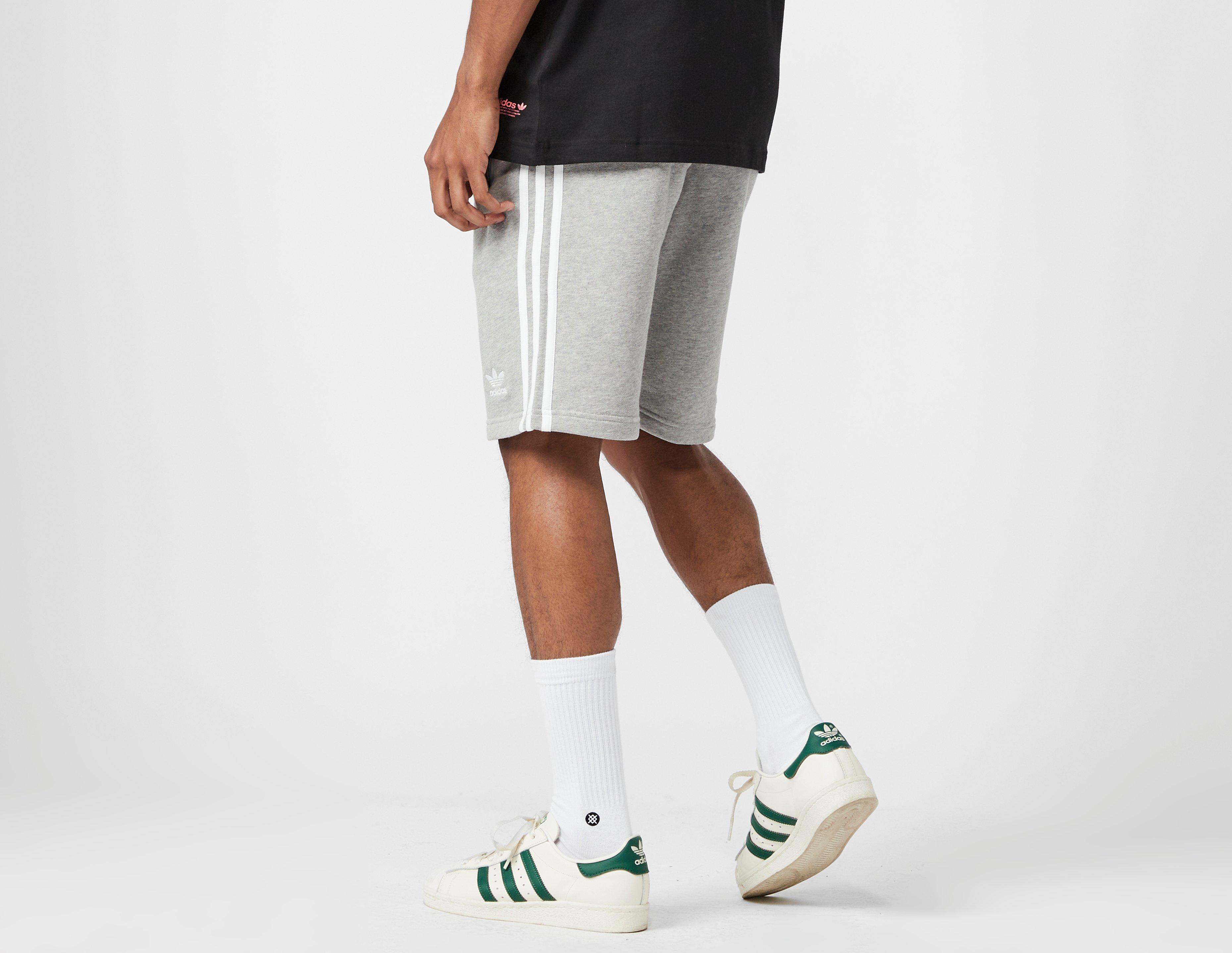 adidas grey fleece shorts