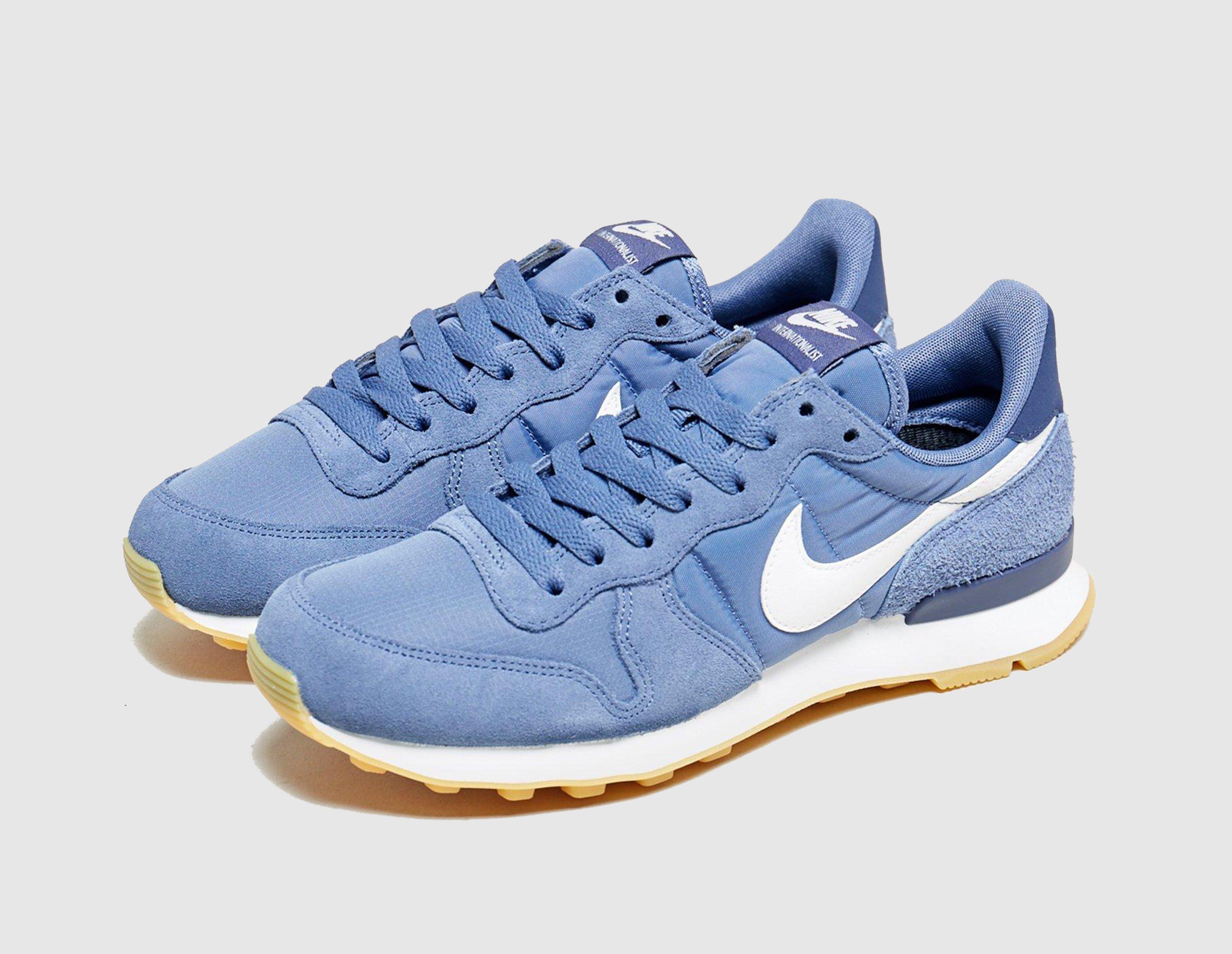 nike internationalist women blue