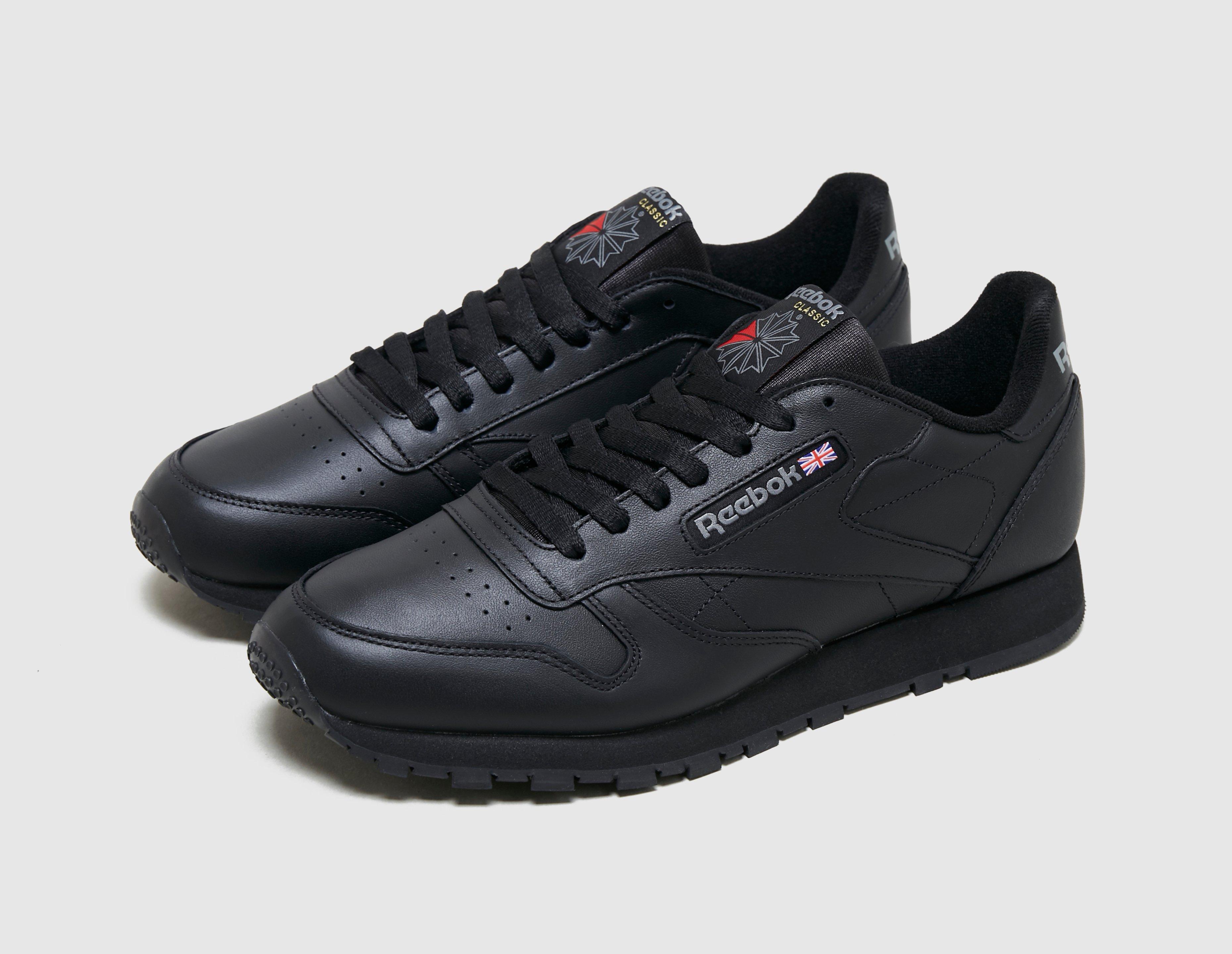 reebok classic leather black