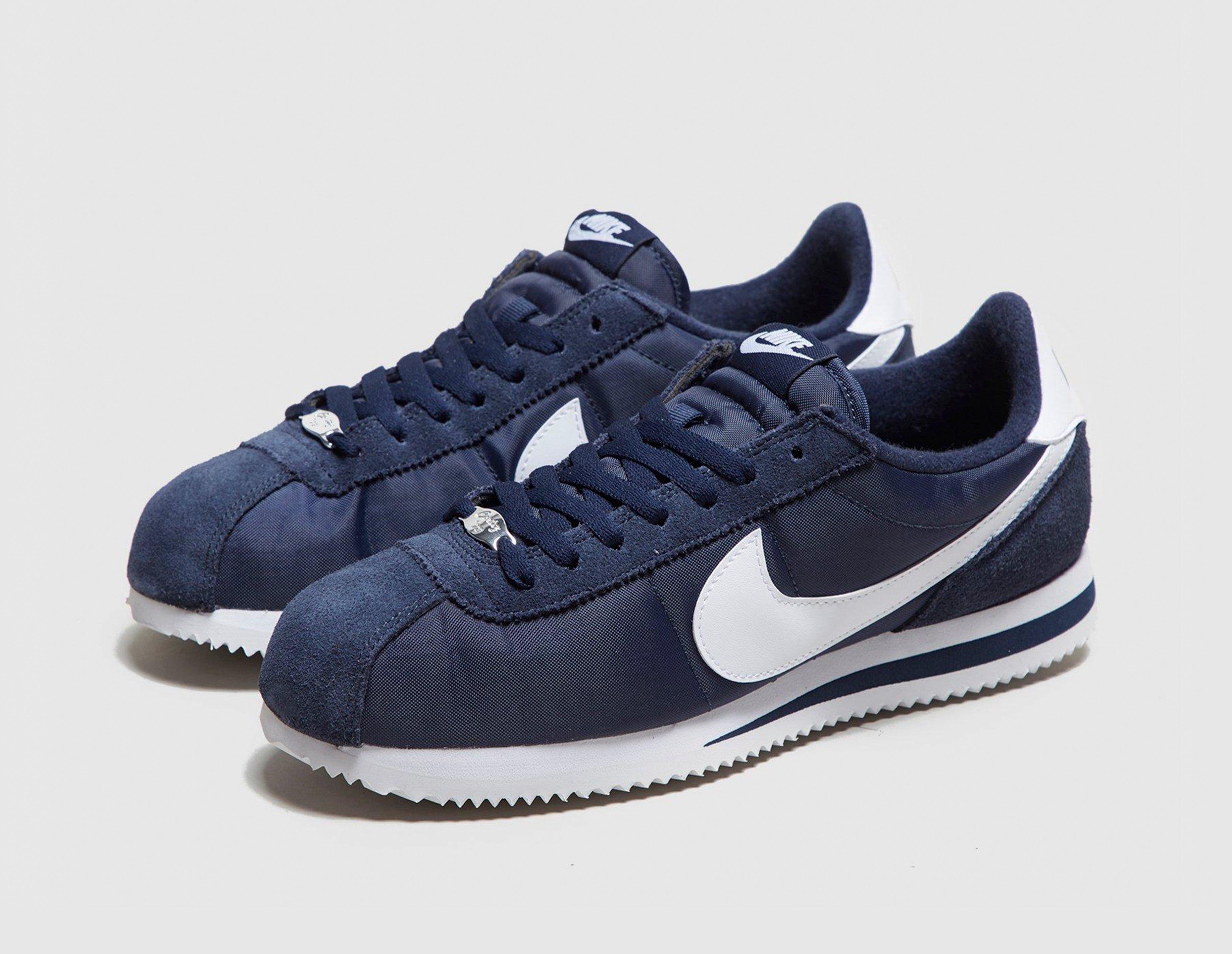 nike cortez mens blue nylon