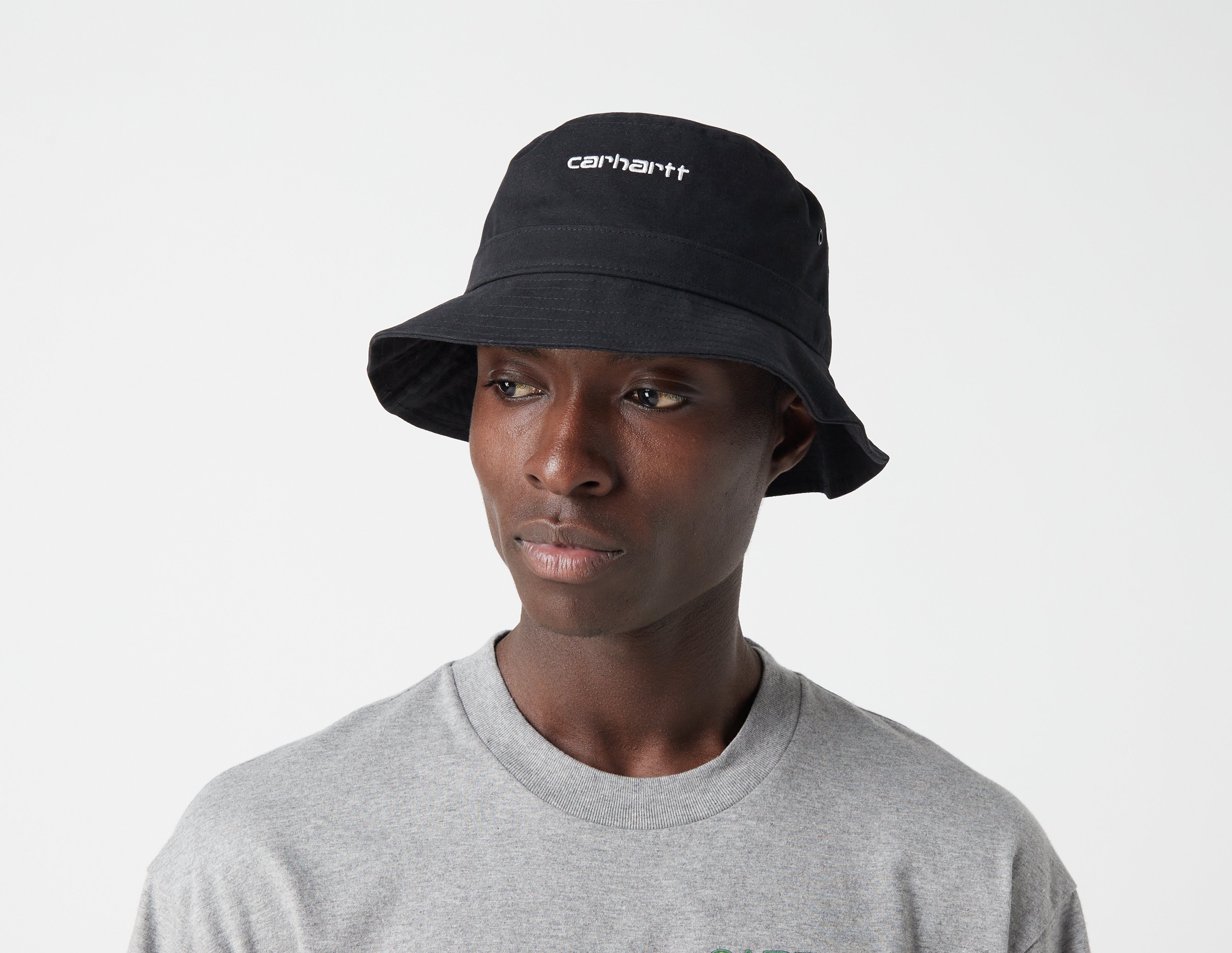 Zwart Carhartt WIP Script Bucket Hat- size? Nederland