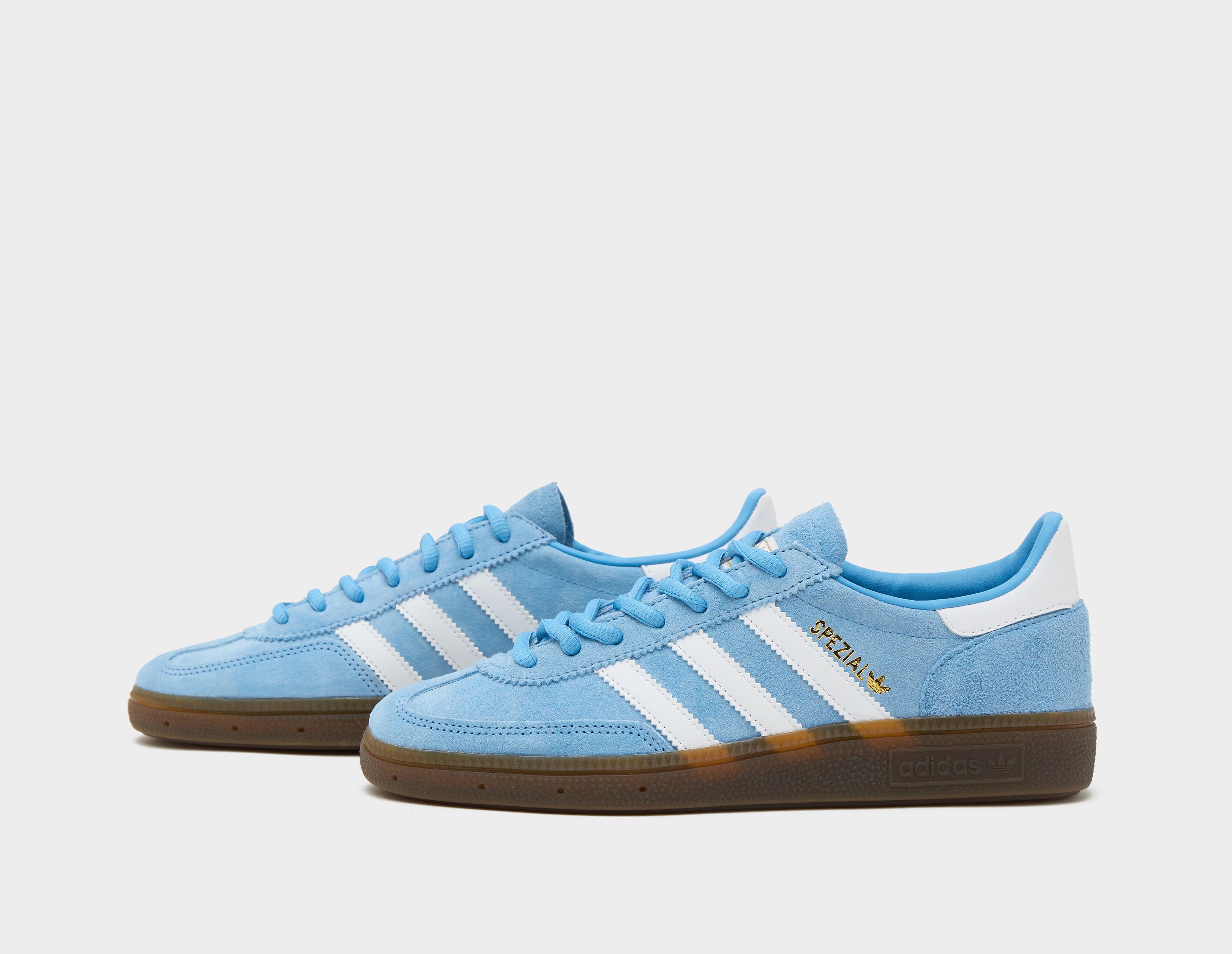 Women's light cheap blue adidas sneakers