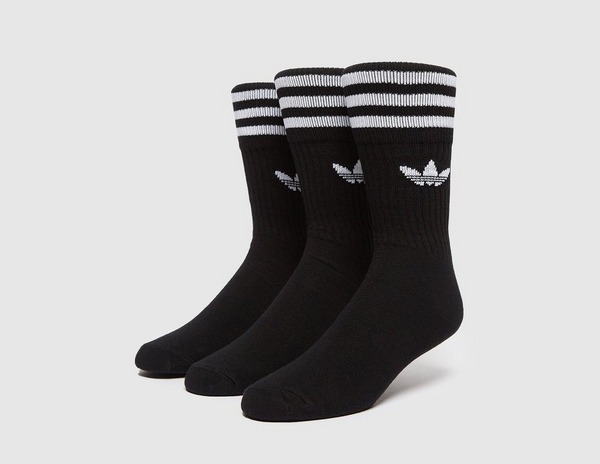 Estudiante favorito Asombrosamente adidas Originals Pack de tres calcetines en Negro | size? España