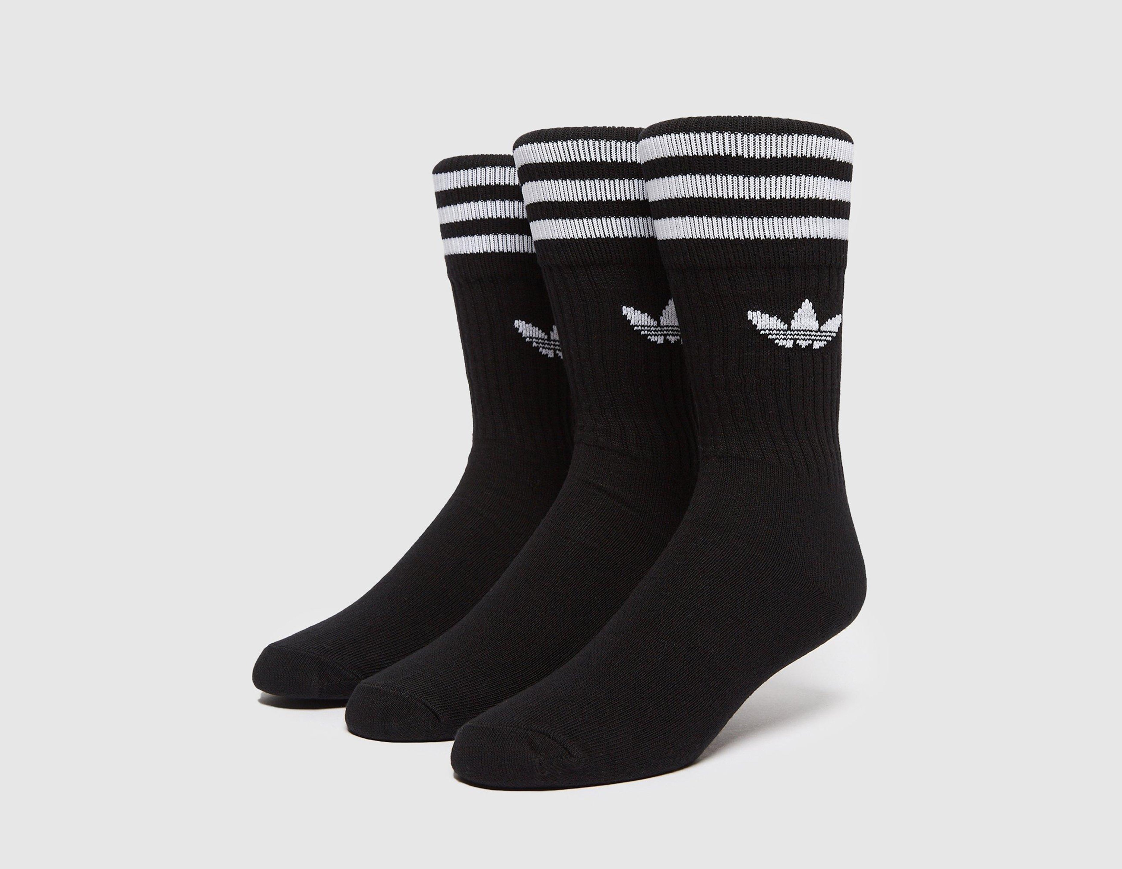 zand Grap middelen Black adidas Originals 3-Pack Socks | size?