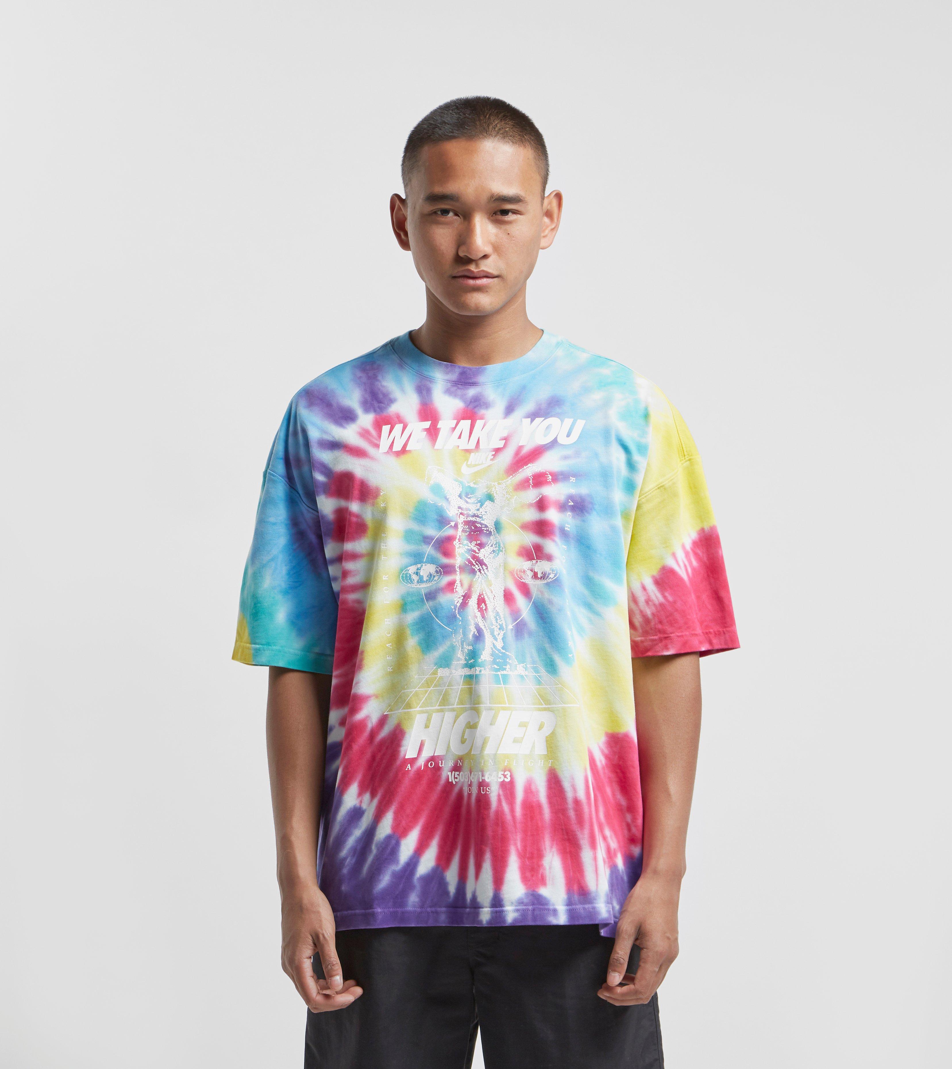 nike tie dye shirt we take you higher