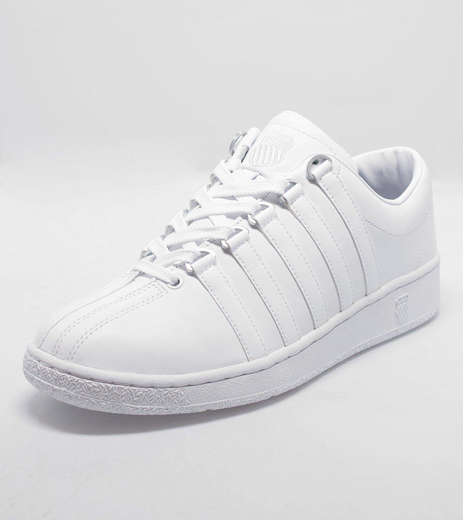 all white k swiss classics