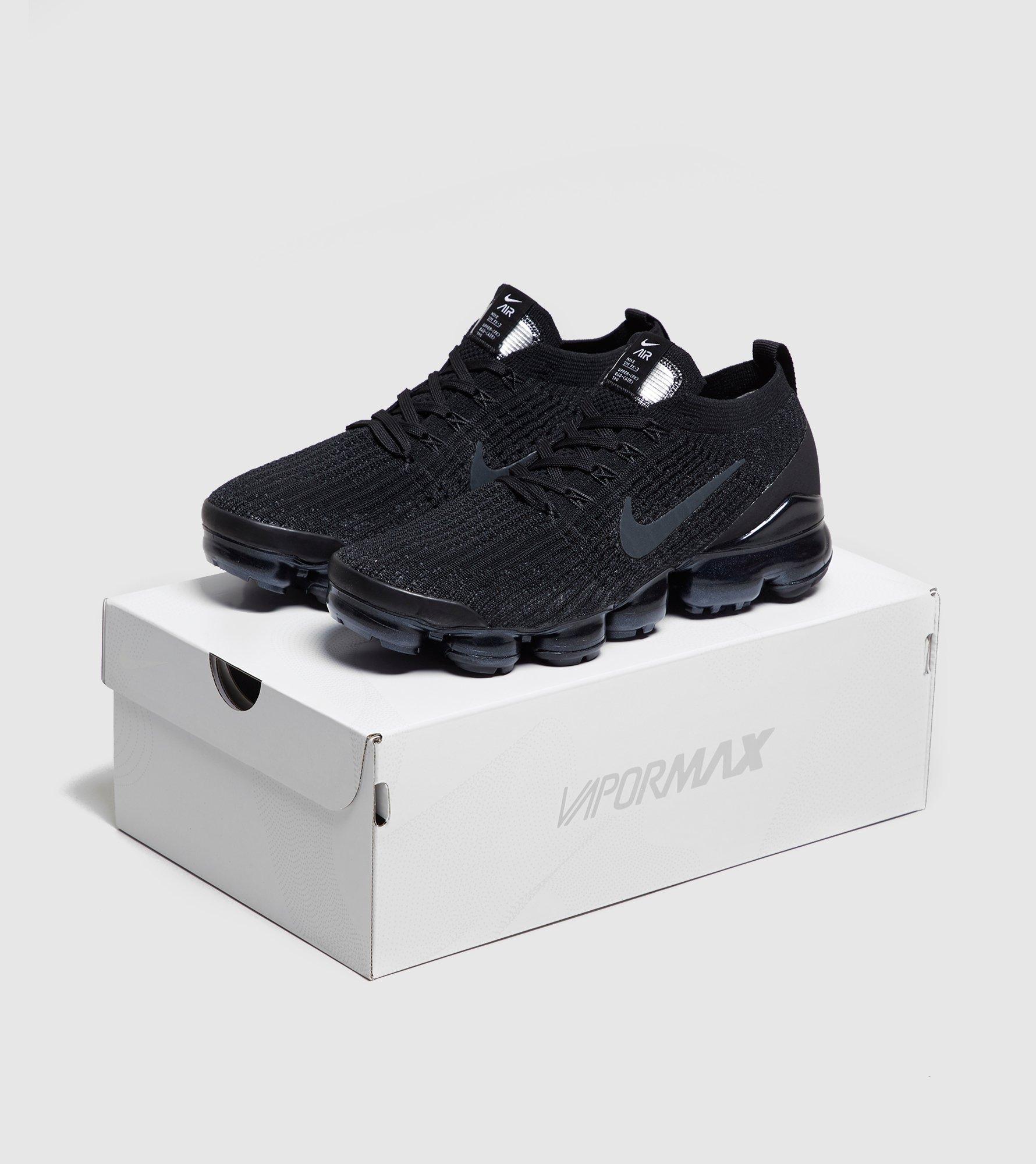 black vapormax flyknit 3 women's