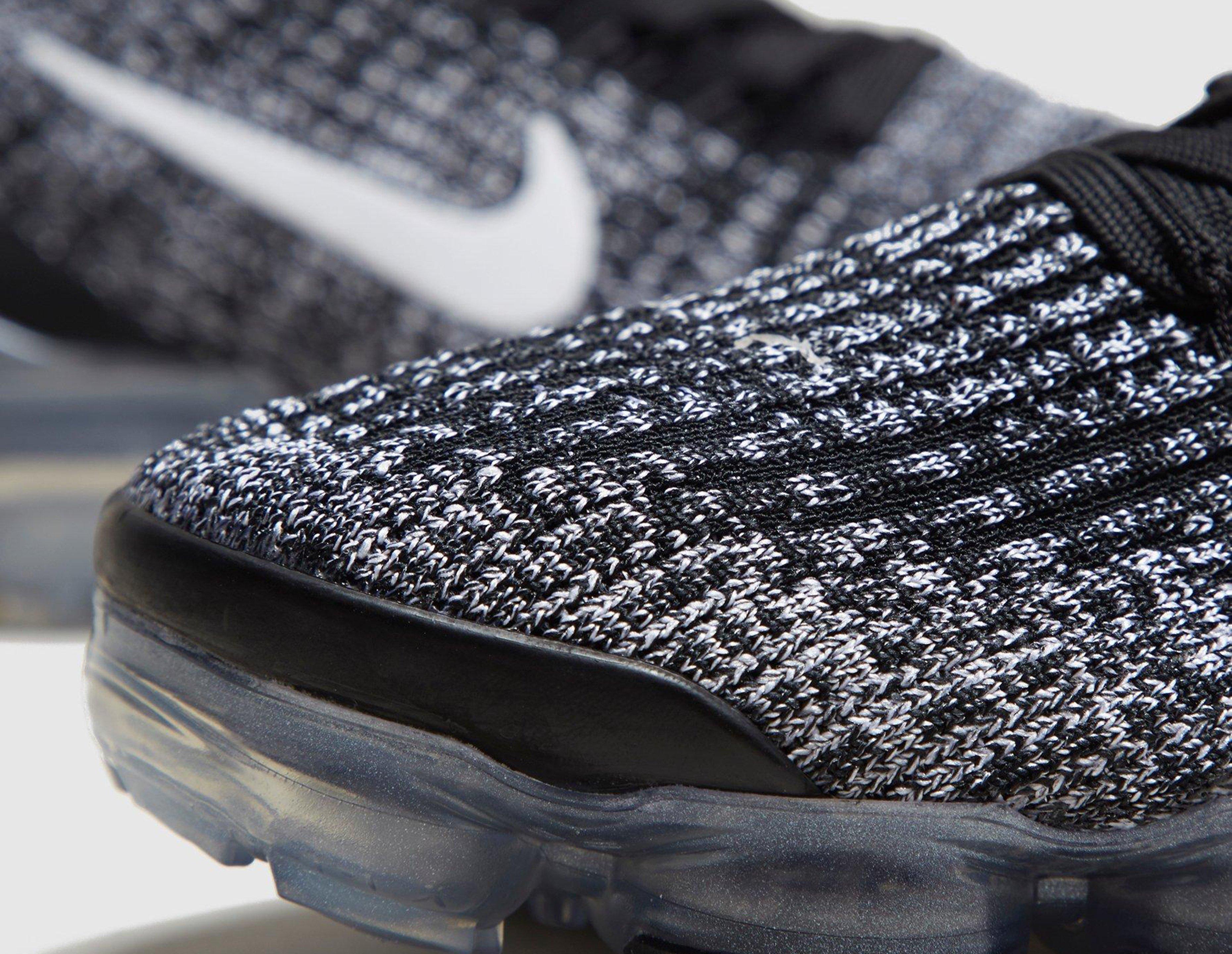 Nike Black and White Air Vapormax Flyknit 3 Sneakers