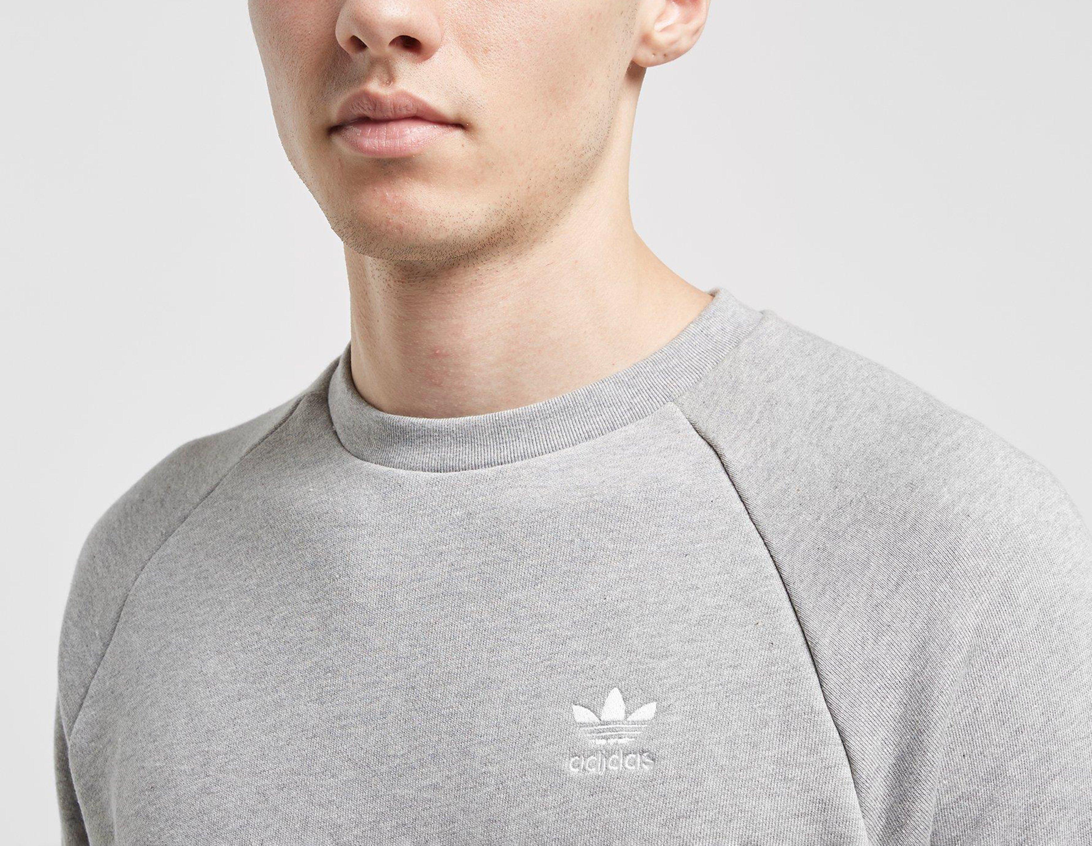 adidas originals trefoil essential crew sweatshirt