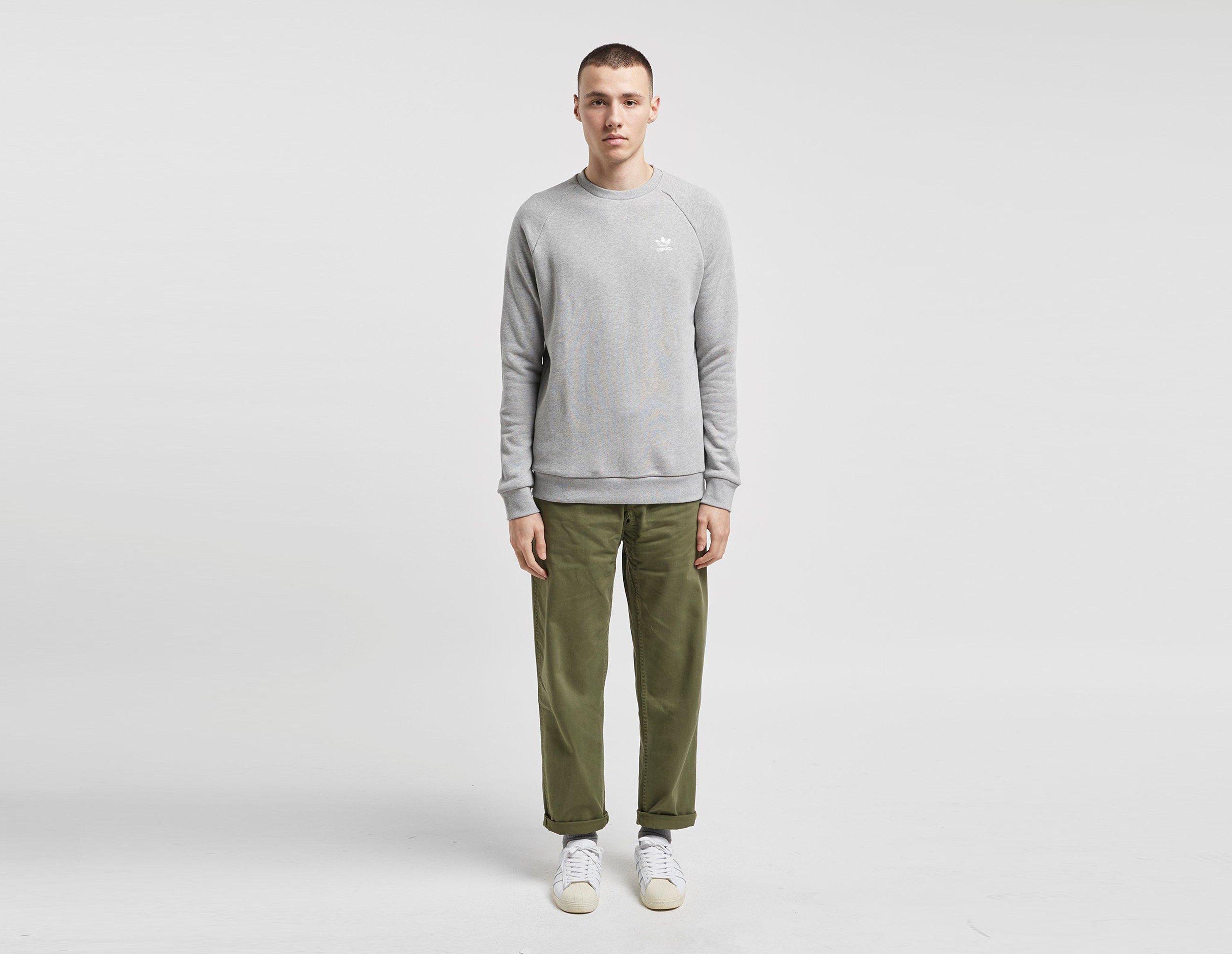 adidas originals trefoil essential crew sweatshirt