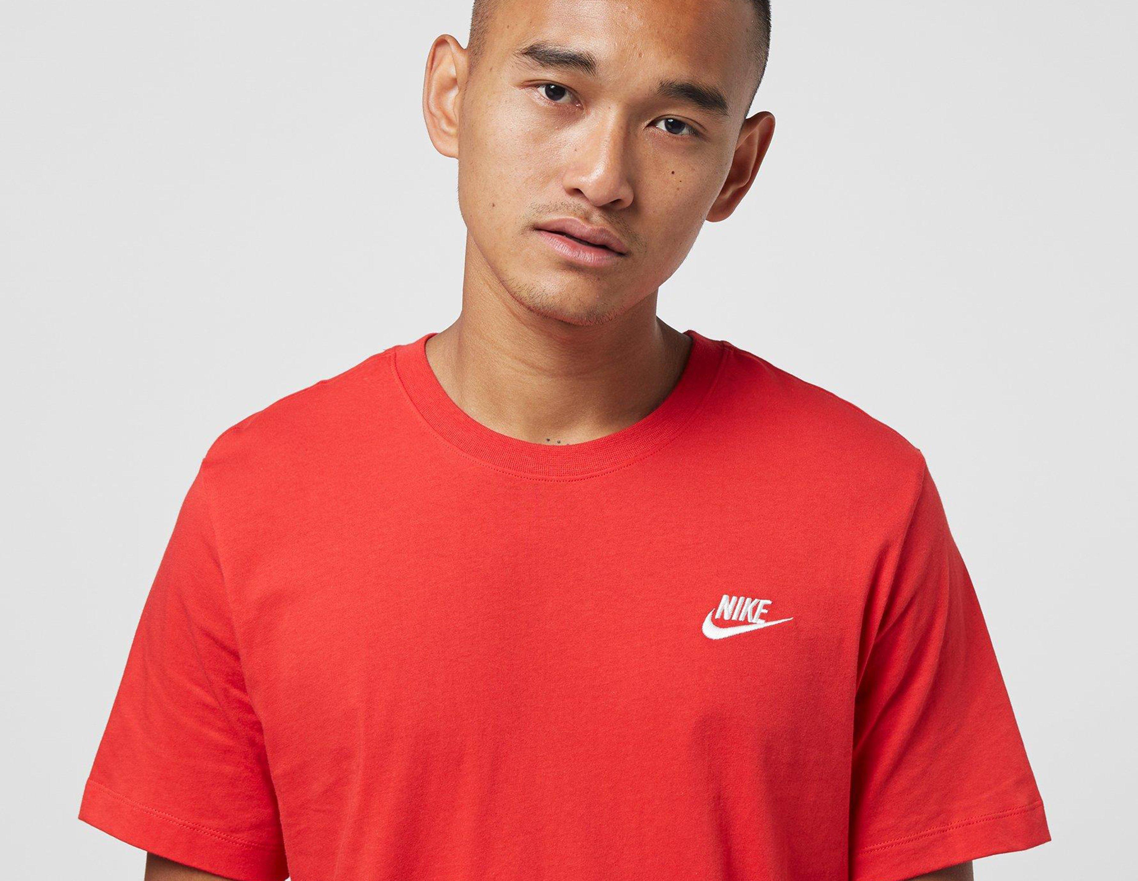 nike club t shirt red