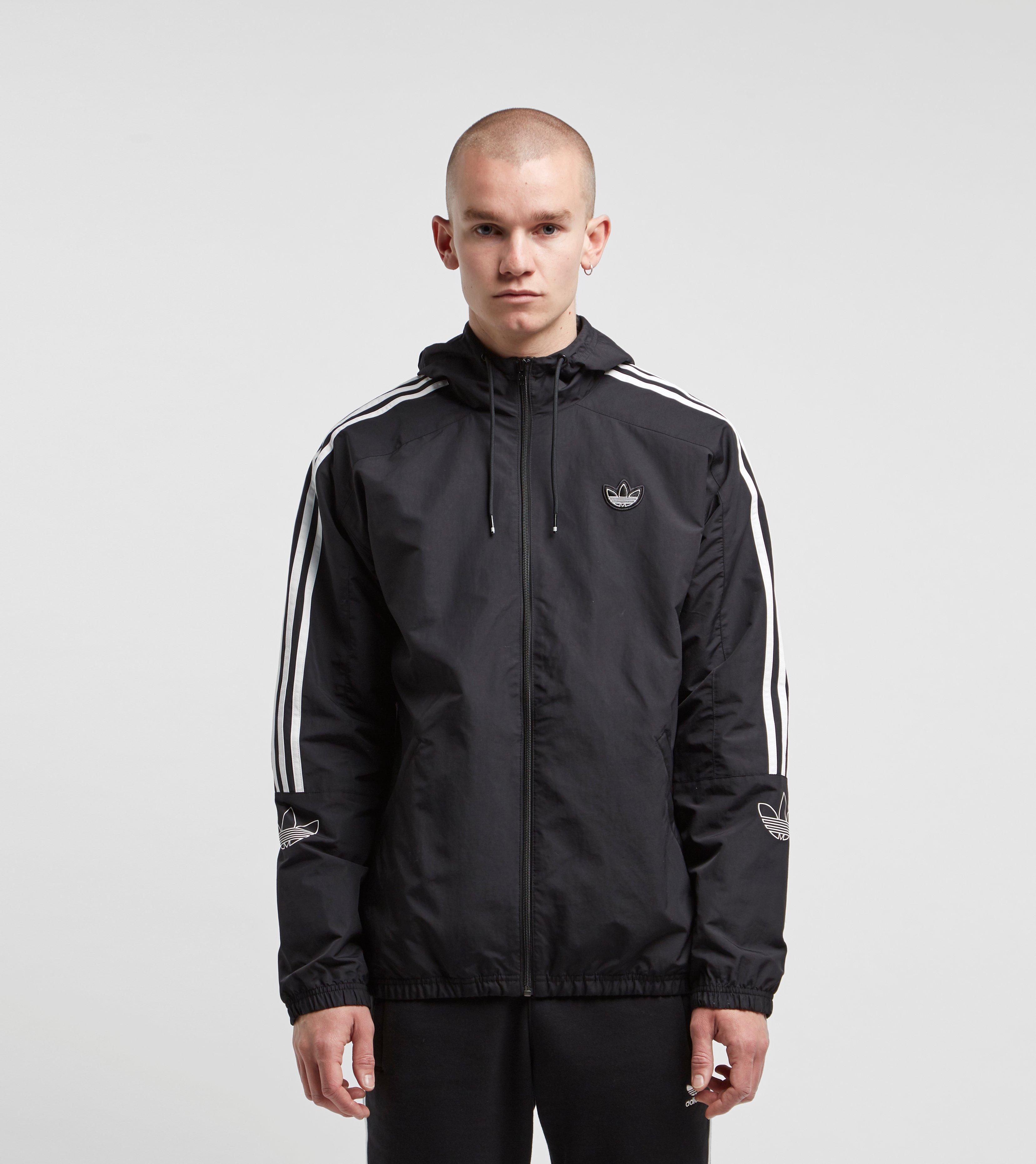 adidas women's outline windbreaker jacket