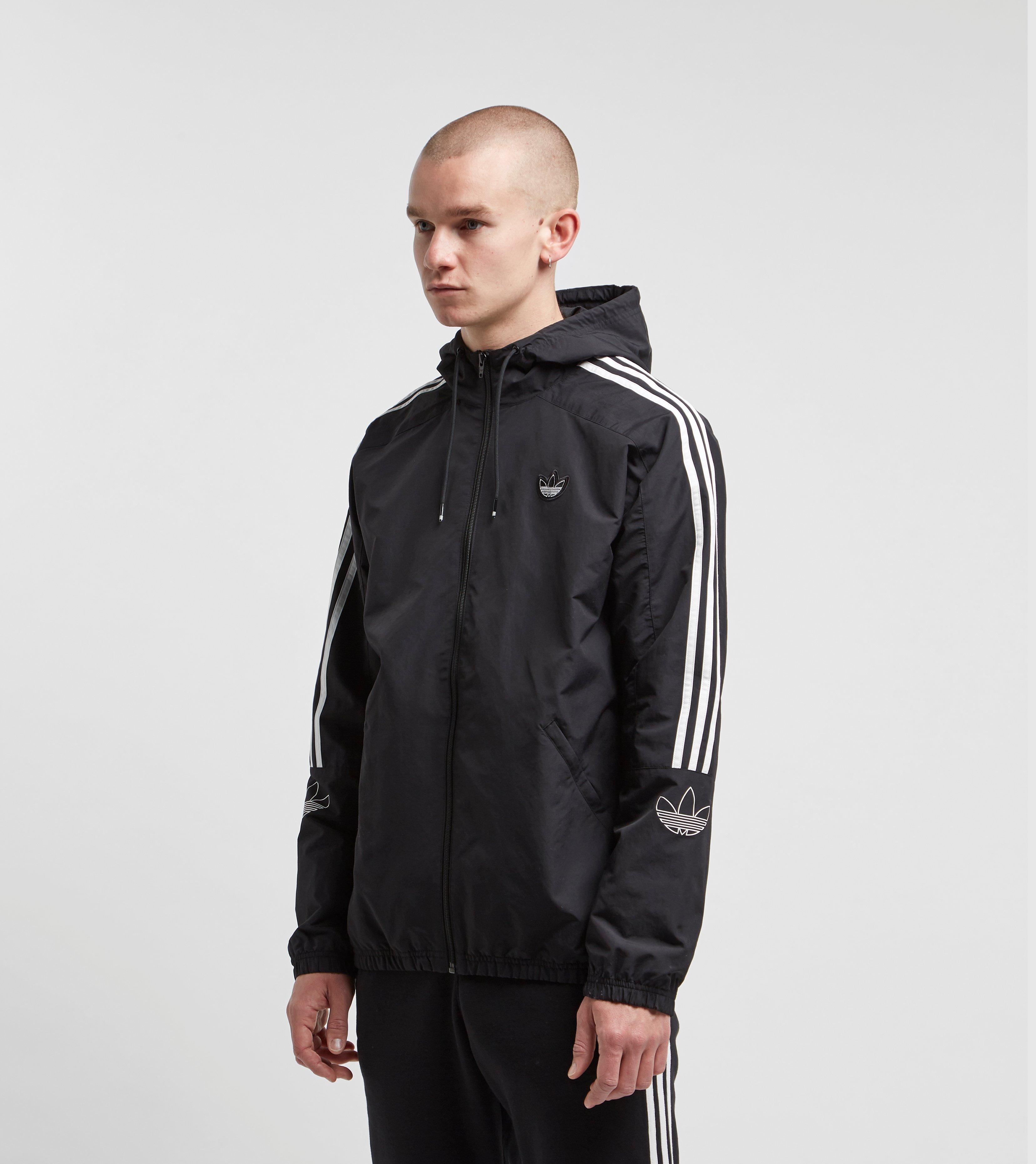 adidas women's outline windbreaker jacket