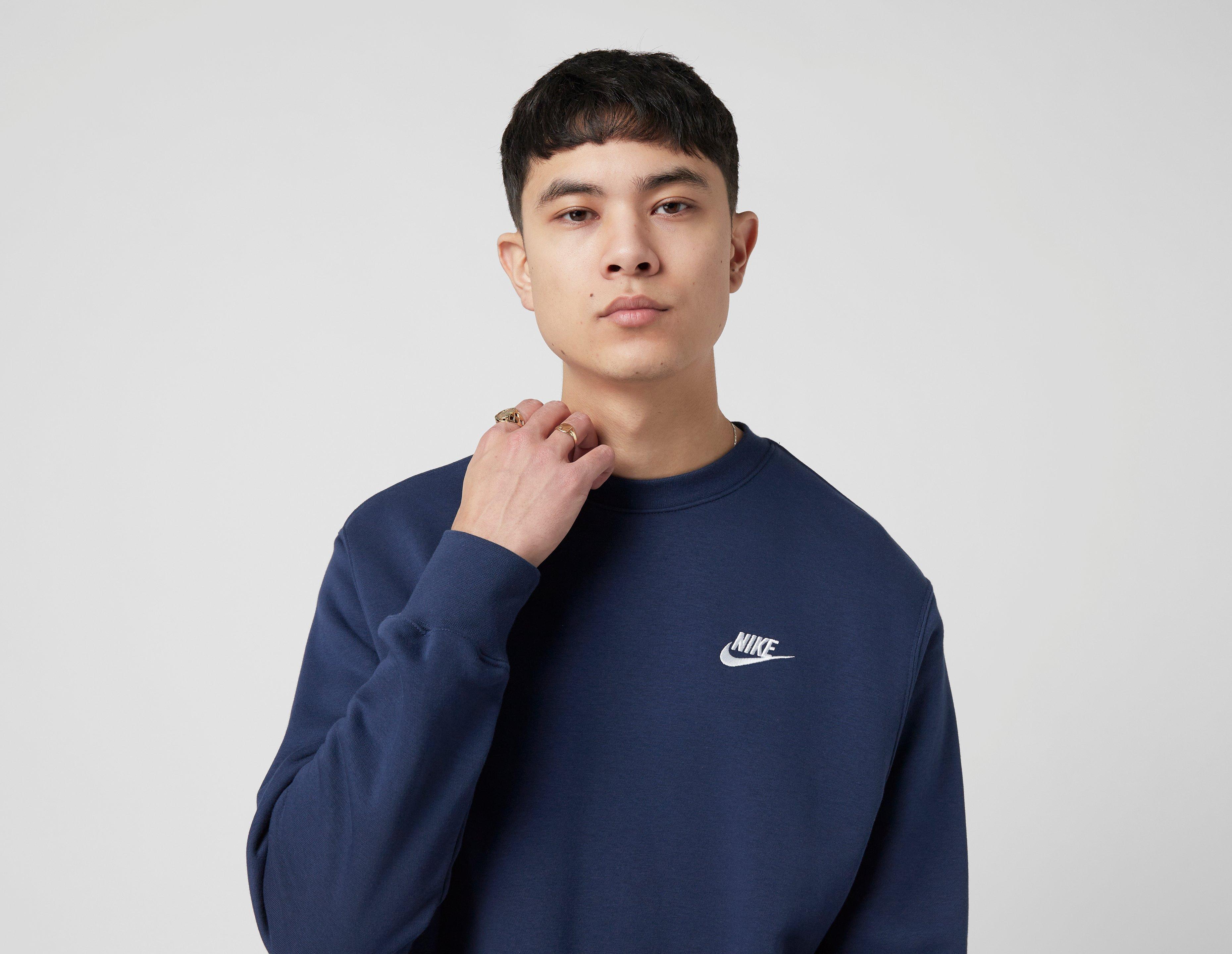 nike foundation crew sweatshirt blue