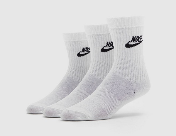 Manto Ordenador portátil estético Nike Pack de 3 calcetines Essential en Blanco | size? España